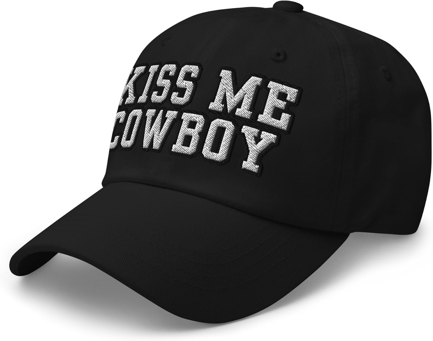 NX Kiss Me Cowboy Embroidered Curved Bill Cap Relaxed Fit Low Crown Adjustable Western Country Cowgirl Dad Hat