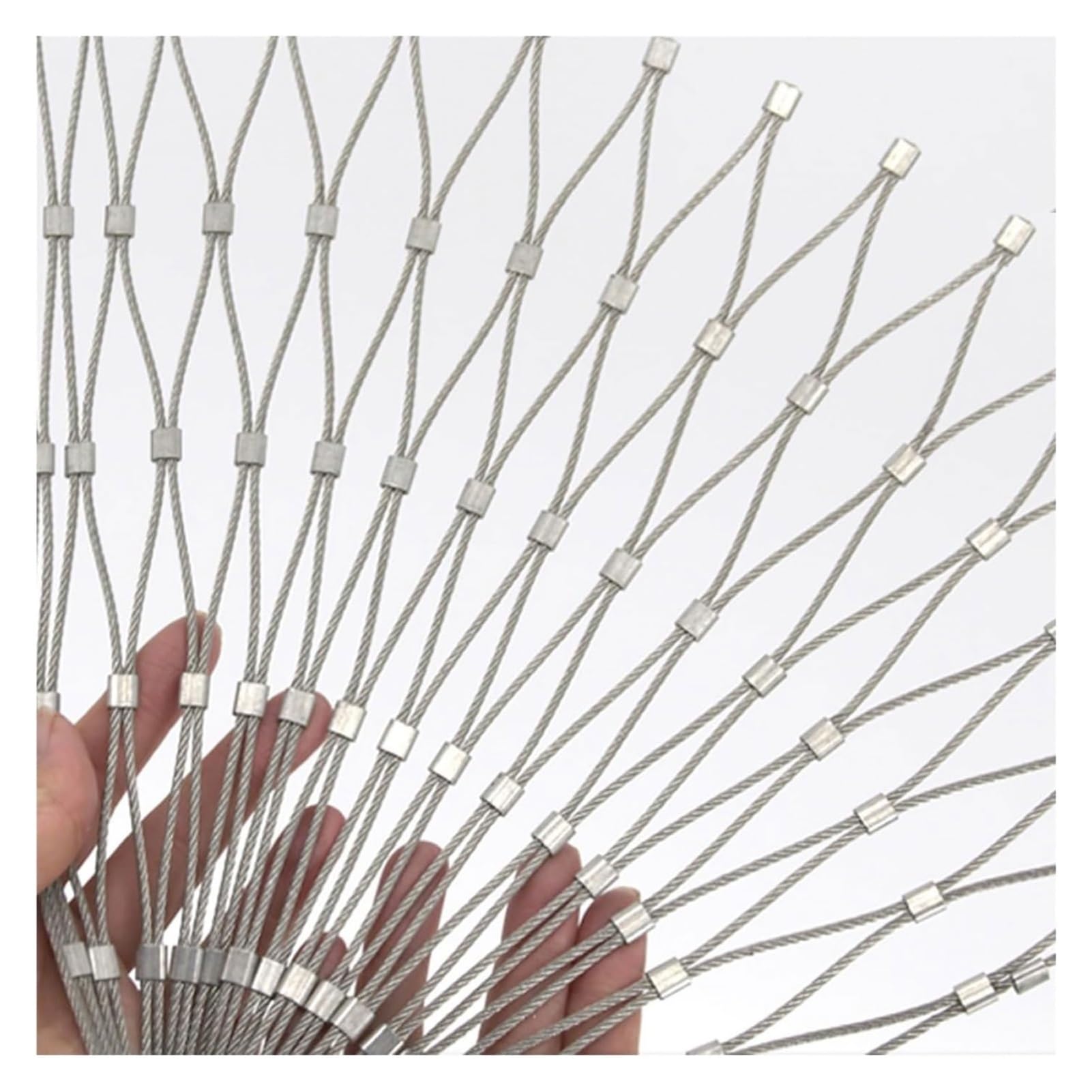Clôture en treillis métallique flexible en inox 304 avec maillage fin résistant