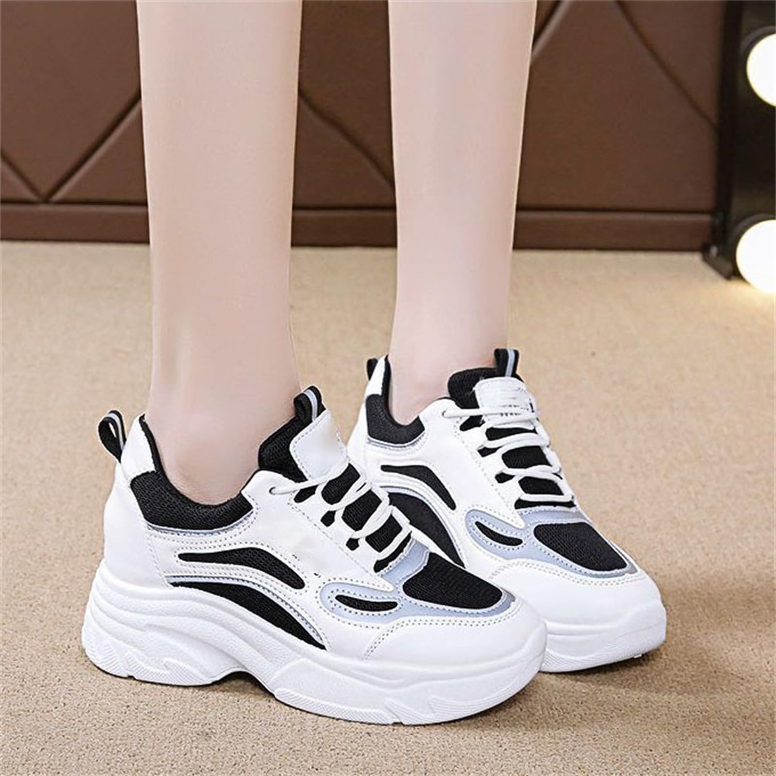 Scarpe da Ginnastica Donna Comode Ortopediche Scarpe da Running Donna | Calzature Atletica in Rete Traspirante per Passeggiata Invernale Tennis Camminata Leggerezza Assoluta Tessuto Sintetico