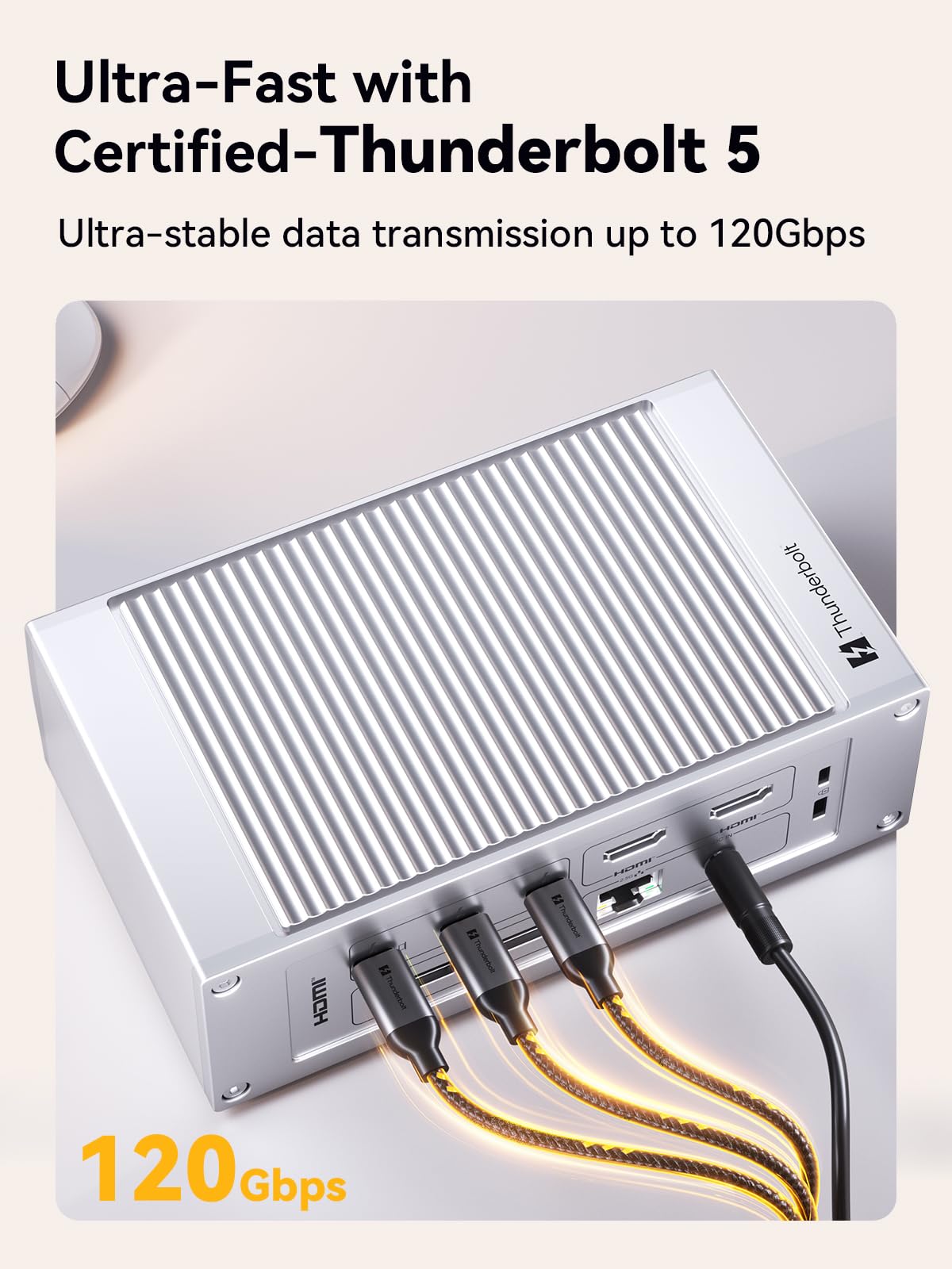 QUUGE TB5 Station d'accueil 14 en 1, station d'accueil Thunderbolt 5 pour