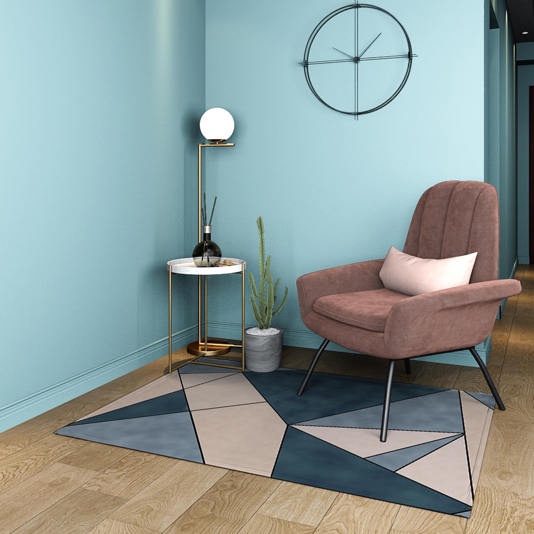 Passatoia Cucina 115 x 140 cm Antiscivolo Lavabile, Rimozione Della Polvere, Facile da Pulire, Robusto Tappeto Corridoio Tappeti per Soggiorno Camera da Letto Corridoio, C