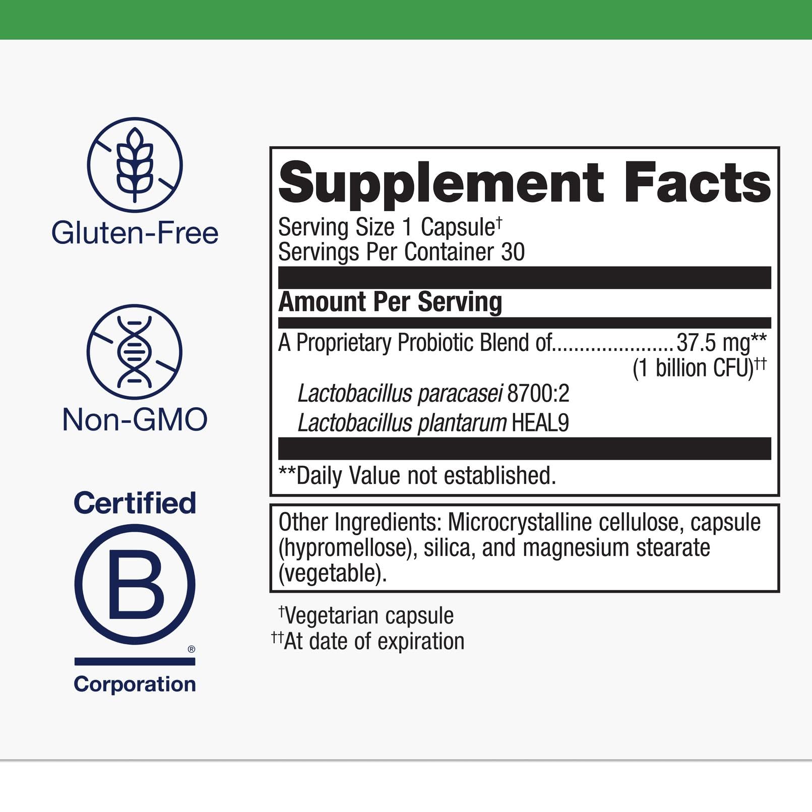 Metagenics UltraFlora Immune Booster Probiotic 1 Billion CFU, 30 Count — Amazon image 4
