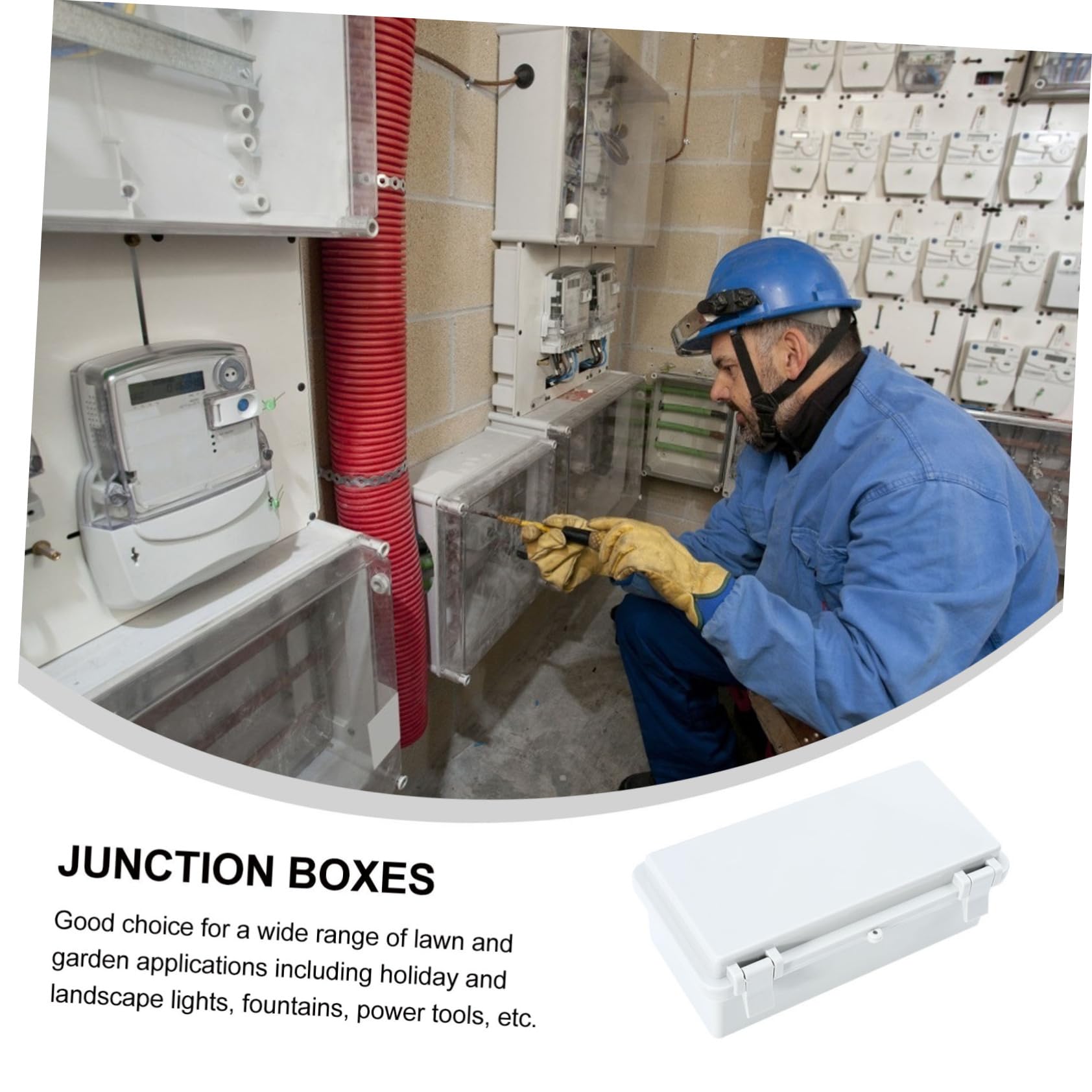 2 Piezas Caja De Conexiones Impermeable Unión Cubrir Sello Conector Eléctrico a Prueba De Agua Cubierta Del Cable De Extensión a Prueba Del Clima Abdominales