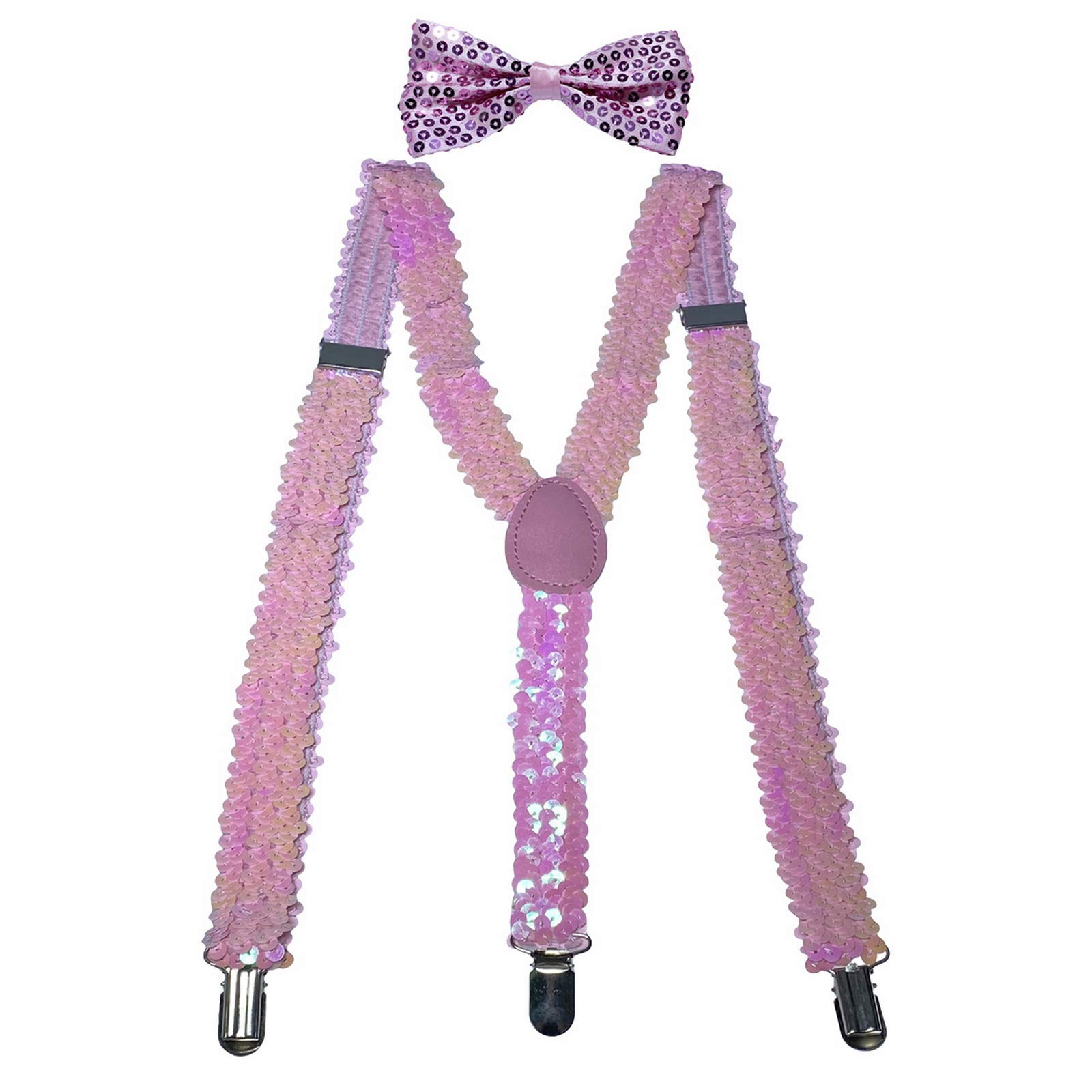 Bretelles Homme Noeud Papillon 3 Clips Y Retour | Suspensions Ajustables Elastiques