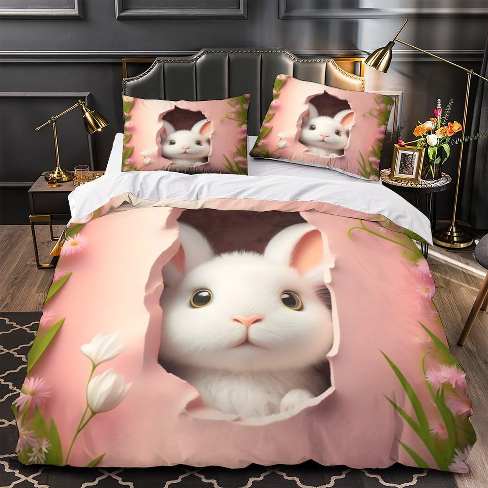 Parure de lit lapin pour transformer la chambre d'une fille avec douceur et confort