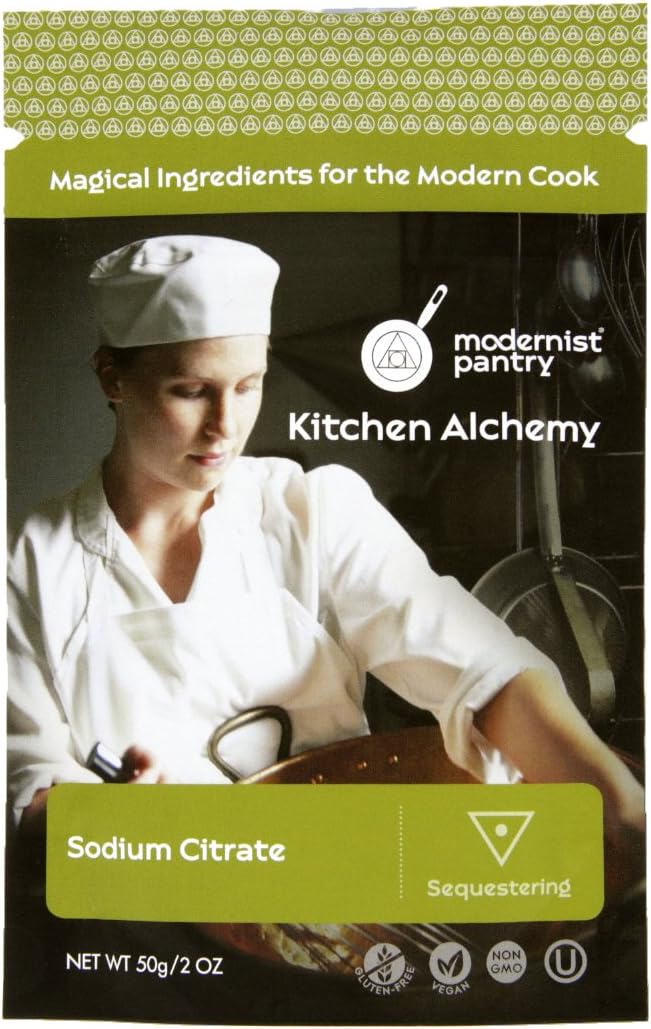 Pure Sodium Citrate ⊘ Non-GMO Gluten-Free Vegan OU Kosher Certified (Molecular Gastronomy) - 50g/2oz