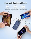 External Battery 27000mAh, 22.5W Power Bank PD20W USB-C Quick Charge Portable Charger for Smartphone - 6