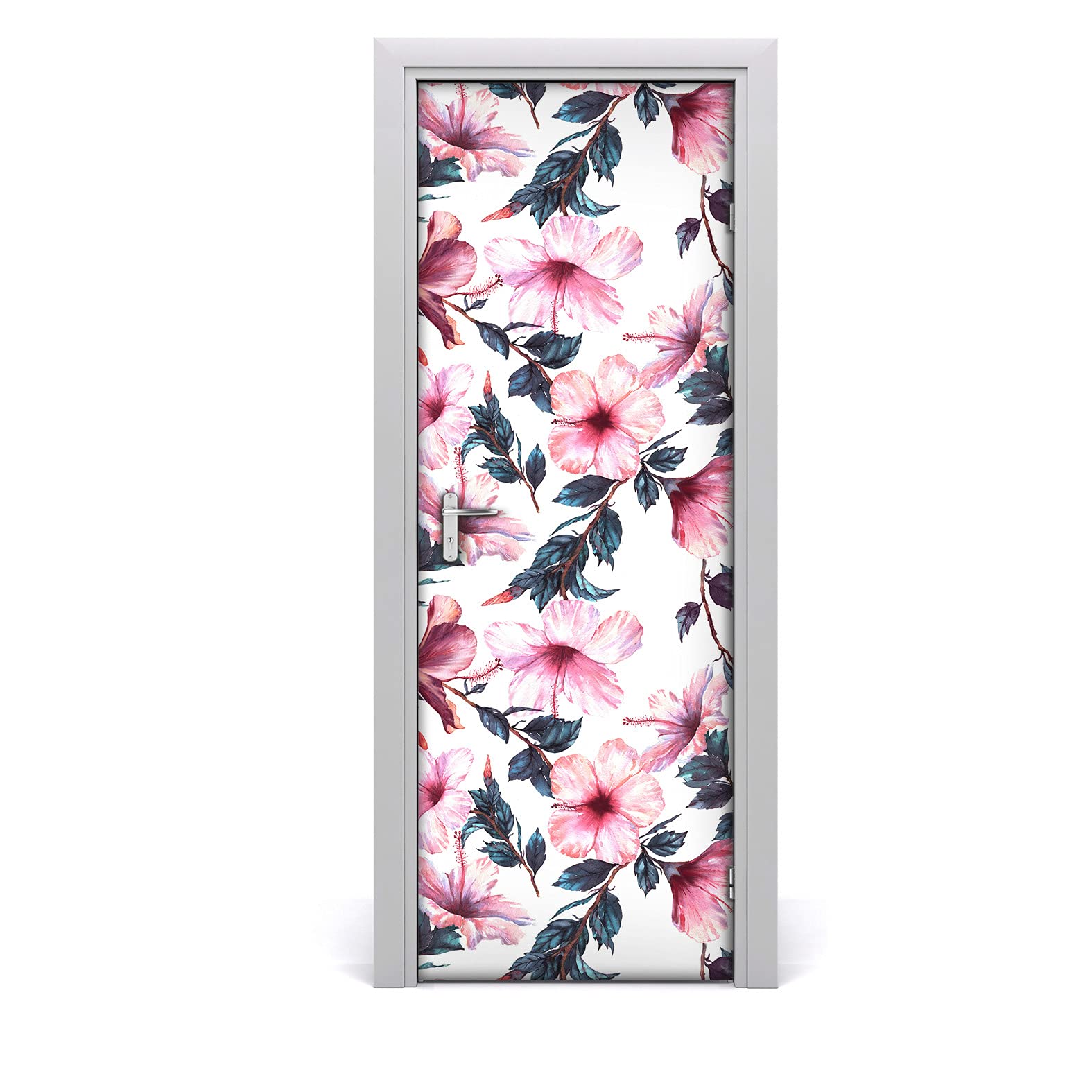 Décoration de porte fleurs d'hibiscus pour sublimer votre salon