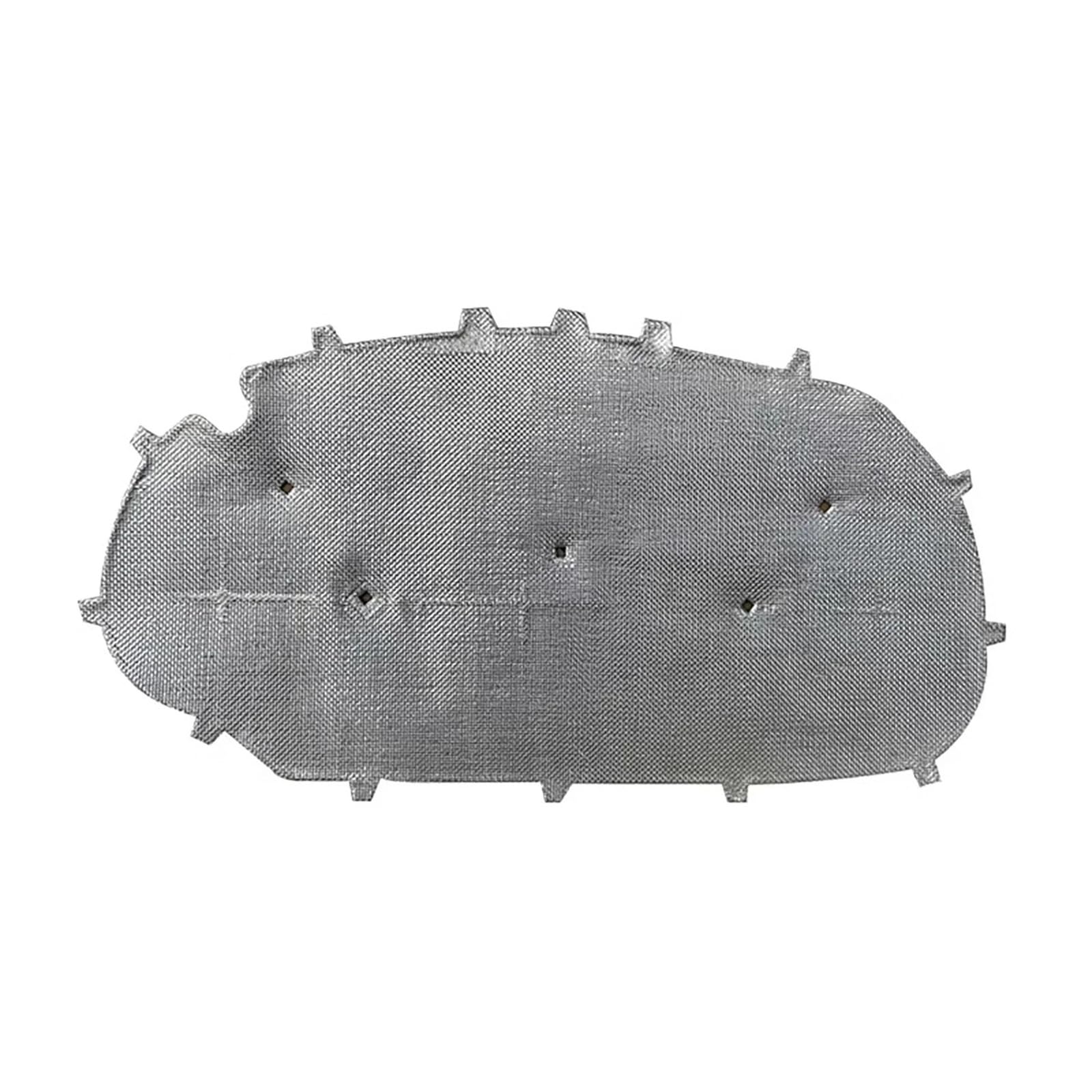 Waleqw Gray For Vw For Golf 6 For Golf 6 For Gti Reduce Noise Sound Insulation Pad Car Aluminum Foil Engine Soundproof Cotton With Buckle Engine Heat Insulation Pad(Gray)