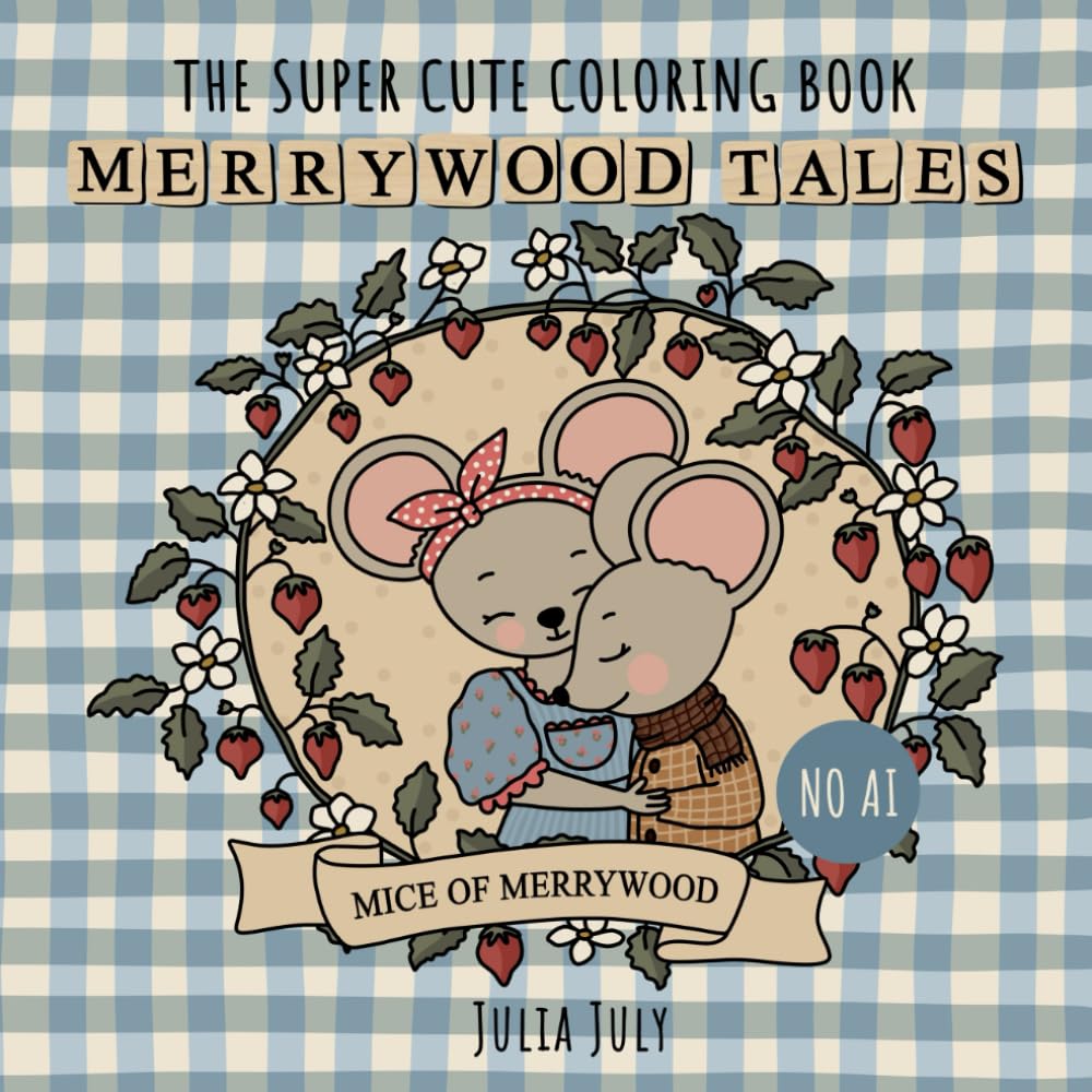Mice of Merrywood: A super cute coloring book for all ages about the animal families of Merrywood Village (Merrywood tales)