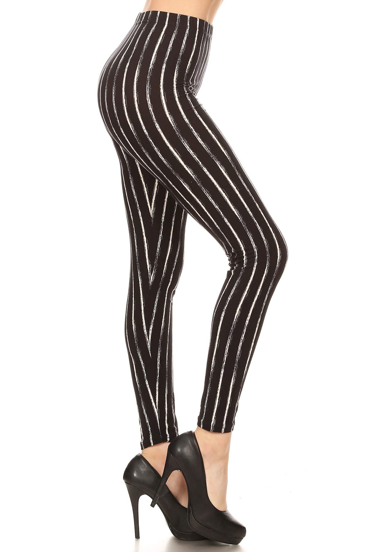 Leggings Depot Buttery Soft High Waisted Women's Leggings - Classic 1" Waistband : Capri & Full Length