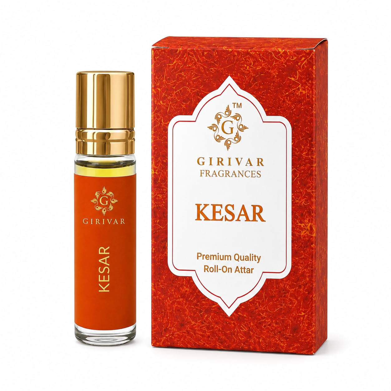 Girivar Kesar Attar Roll-On 10ml | Alcohol-Free Perfume | Long Lasting Saffron Fragrance | Natural Unisex Attar for Men & Women-image-10