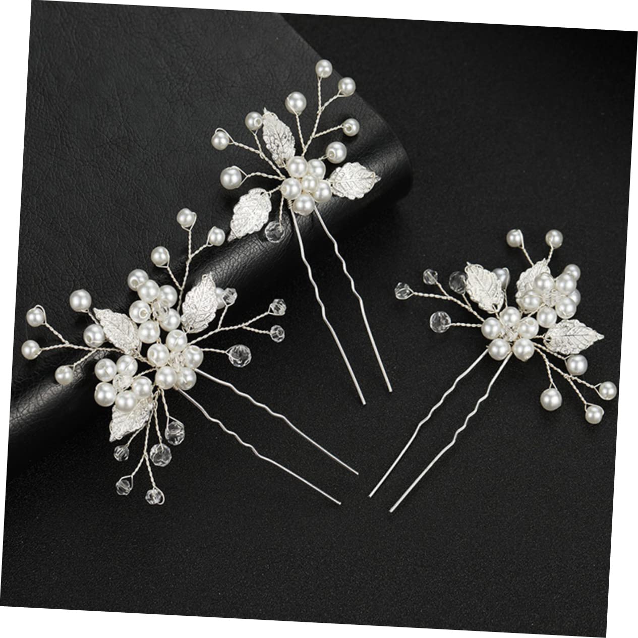 Housoutil 15 Piezas tocado de horquilla accesorios para el cabello de fiesta tocado de boda para novia tiara pasadores de pelo pasador de pelo de la boda palo de pelo nupcial Oro y plata