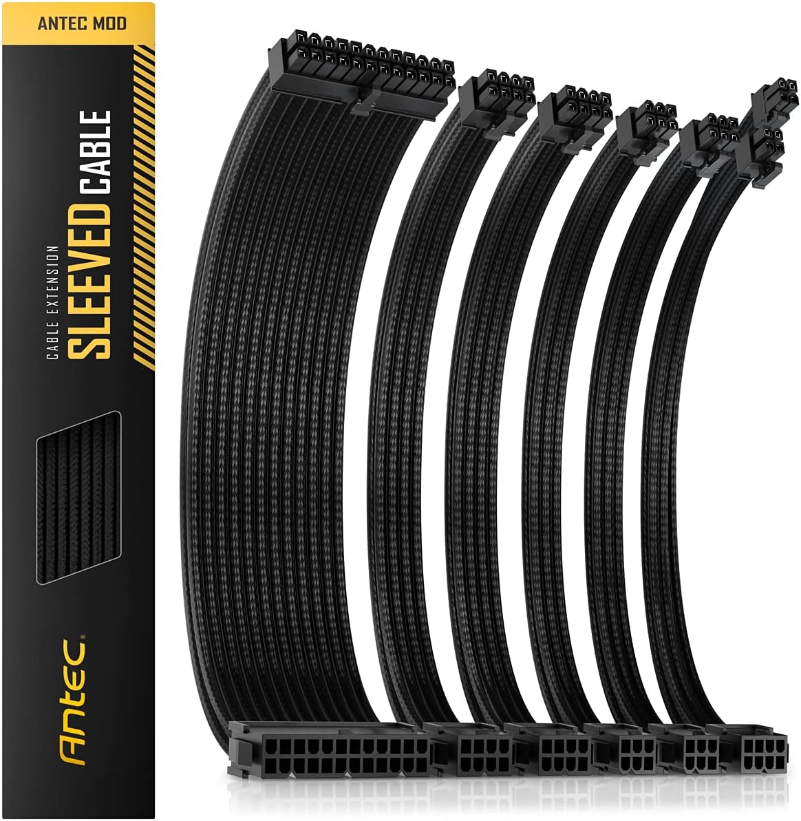 Antec Sleeved Cable Power Supply Cable Extension Kit with Extra