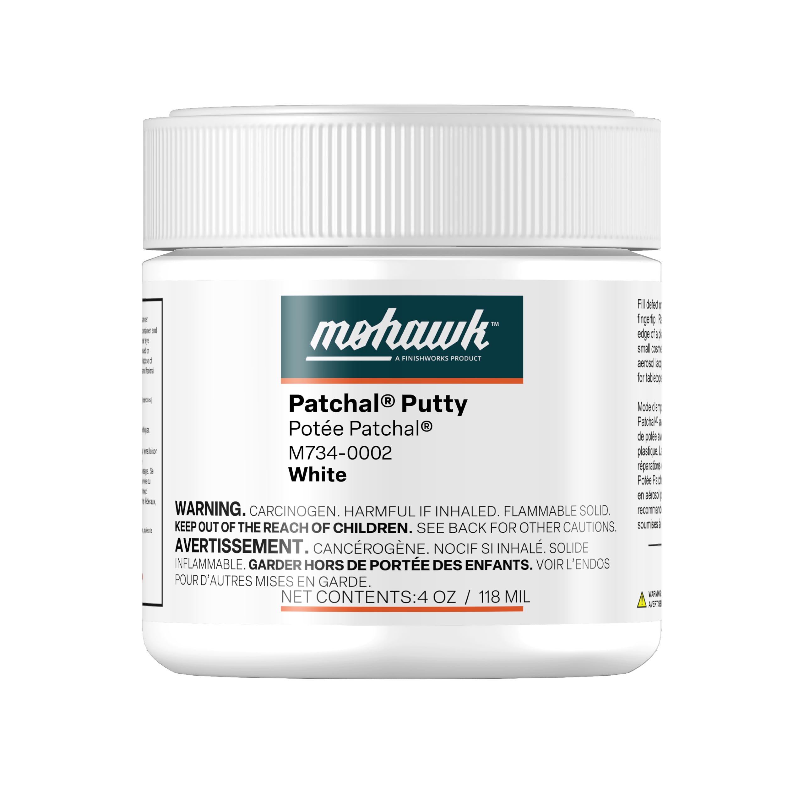 Mohawk Patchal Putty, White,M734-0002,1 Count 4oz