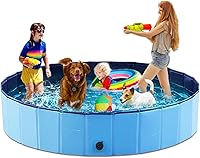 Vista 23 de Jasonwell Piscina Plegable para Baño de Perros y Mascotas, Piscina Colapsible para Perros y Mascotas, Tina de Baño, Piscina Infantil, Piscina