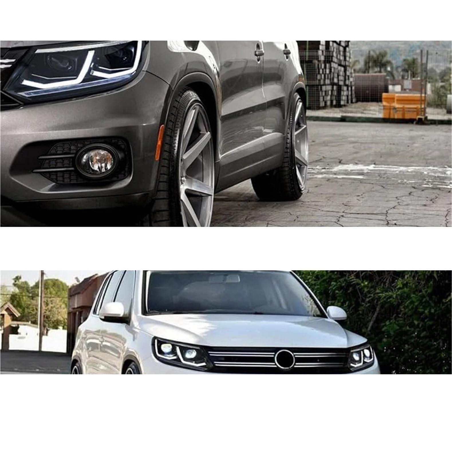 Faro Anteriore per VW ES SEL Line 2013-2017, luci Anteriori, indicatori di direzione, luci diurne, Coppia di fari Anteriori (Modello con Guida a Destra)