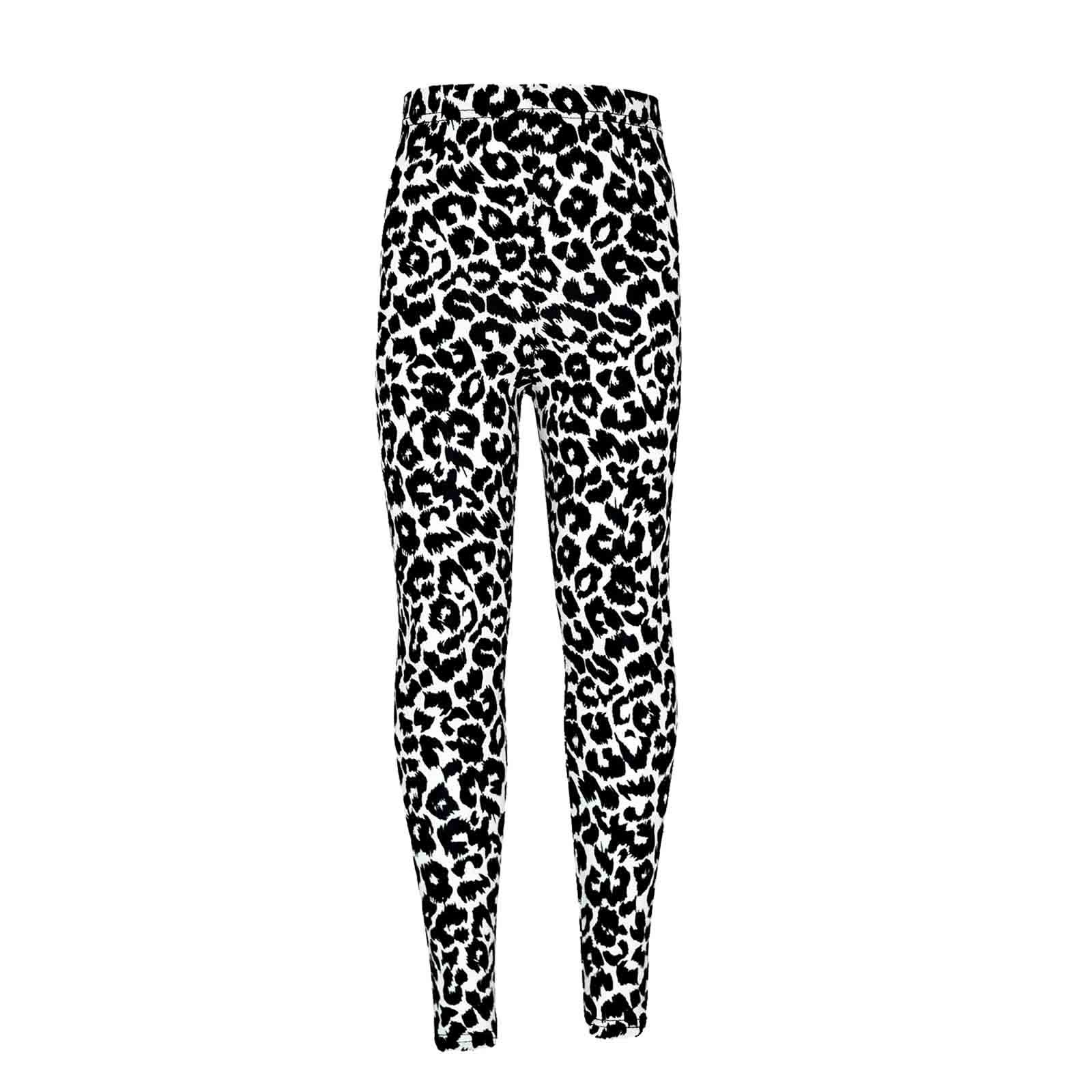 A2z 4 Kids Girls Snow Leopard Trouser Bottom - Legging Leopard Snow 5-6
