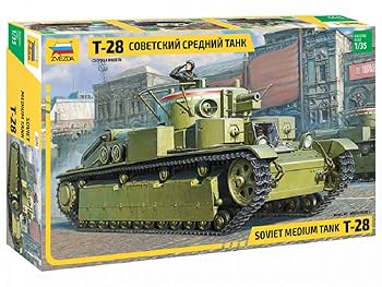 Amazon | ズベズダ 1/35 ソ連軍 T-28 中戦車 プラモデル ZV3694