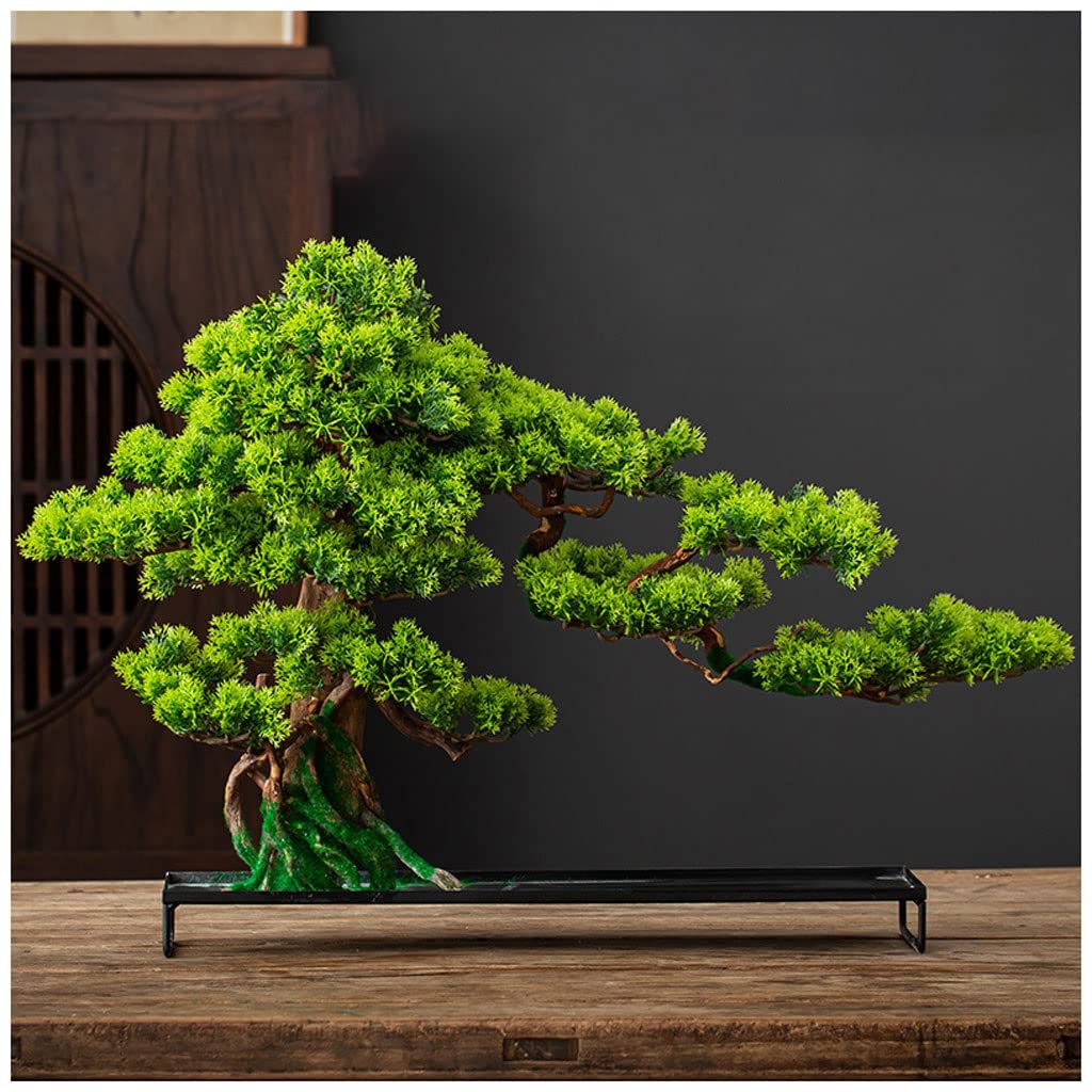 GLJTUO Artificial Bonsai Tree Incense Burner Simulation Tree Bonsai Ornaments Living Room Office Backflow Decoration Hotel Supplies Indoor Greening Fake Tree,A