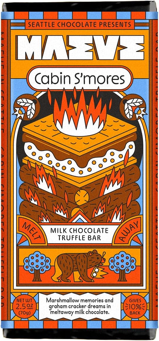 Maeve Chocolate Cabin S'mores Truffle Bar