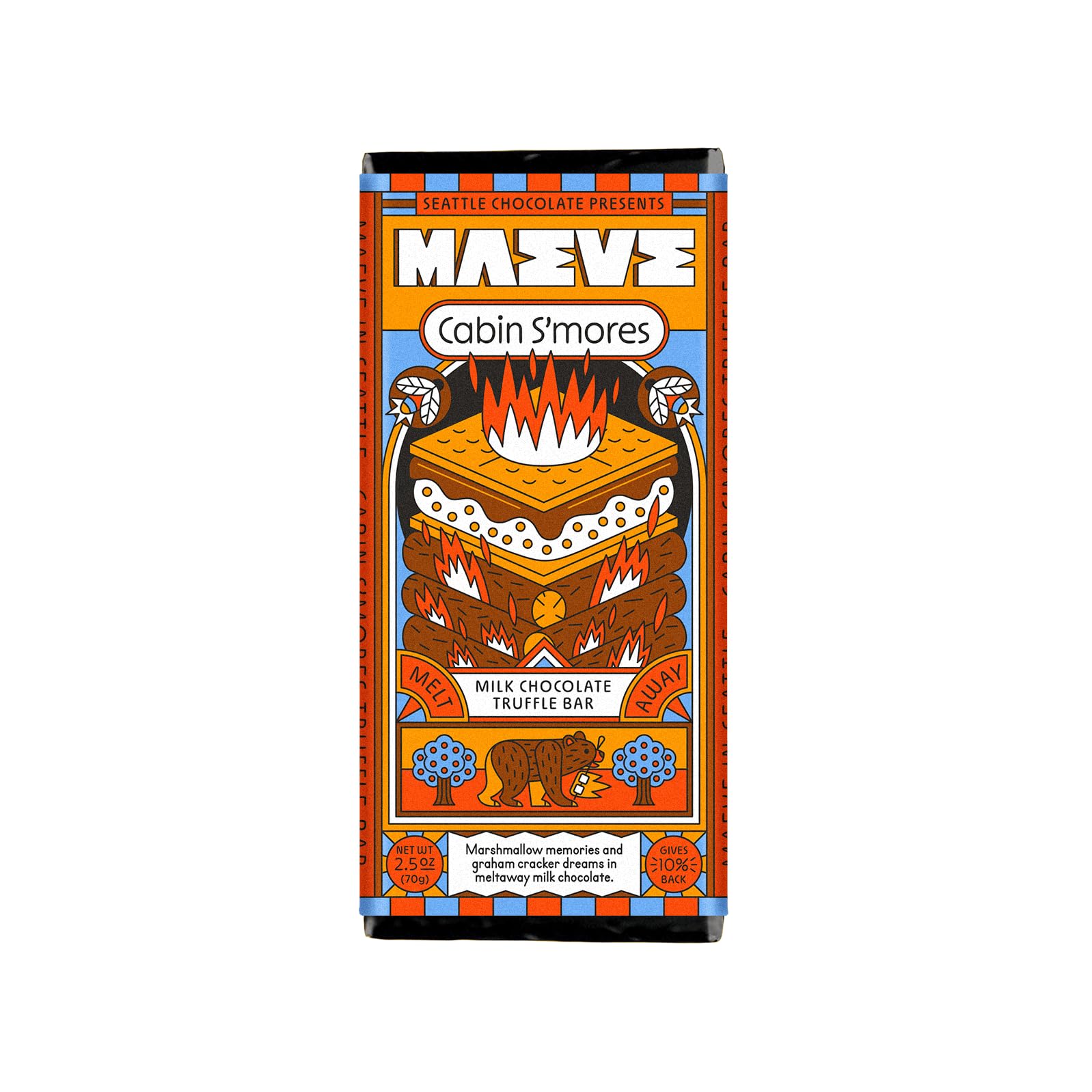 Maeve Chocolate Cabin S'mores Truffle Bar
