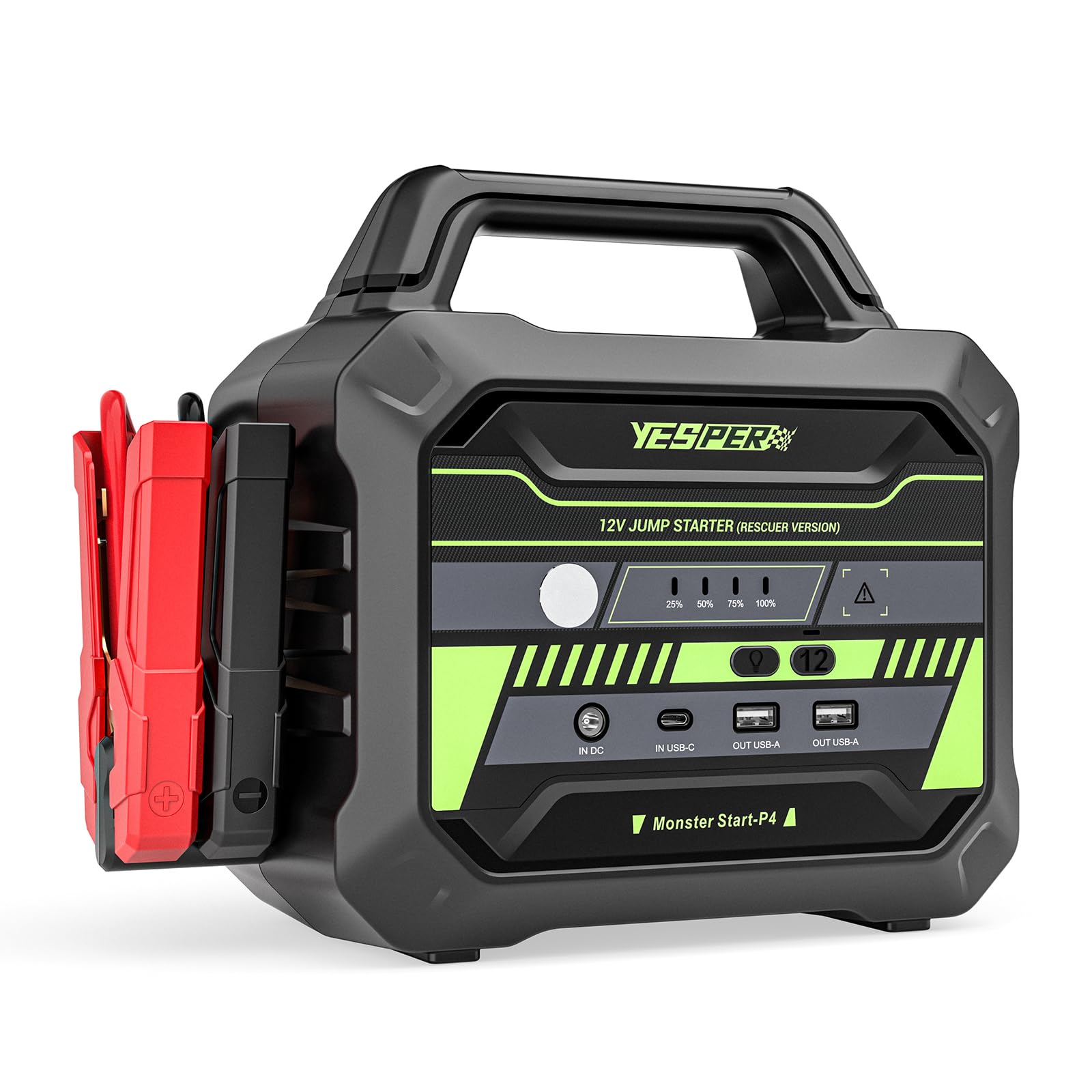 YESPER 78 000mAh Heavy Duty Jump Starters - 6000A Car Jump Starter Pack for All 12V Diesel Gas