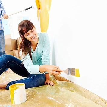 AEE® 3'lü Boya Badana Kestirme Fırçası – 2,5/4,5/6,5 cm – Ergonomik Saplı – Duvar Kenar Köşe Kapı Korkuluk Resim Aktivite