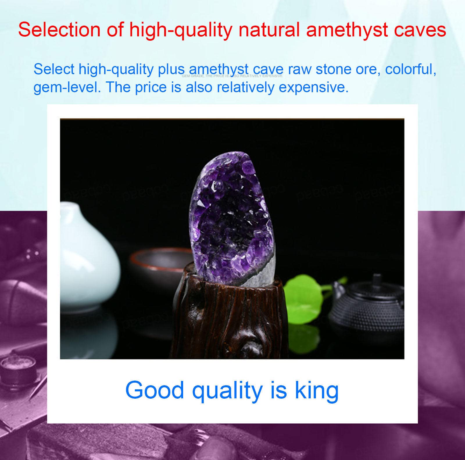 Amazon.com: Amethyst Clusters and Rose Quartz,Huge A Grade 