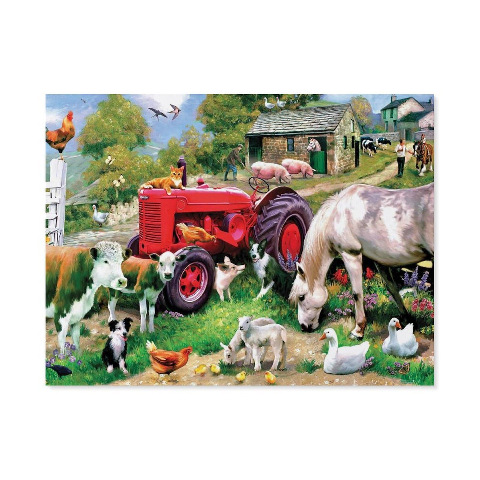 BEAYODKP Paint by Numbers for Adults,Farm Animals,DIY Oil Painting Paint by Number Kits Linen Canvas Wall Art House Decor(50x60cm) 19.6x23.6 inches-G94 — image 1