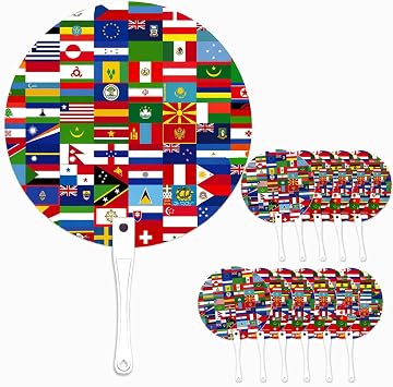 12-Pack World Cup Trophy 2026 World Cup Merchandise, Soccer Fan Accessories Decorations with Colorful International Country Flag & Trophy Design, Great Gifts for Soccer Fans Party Supplies