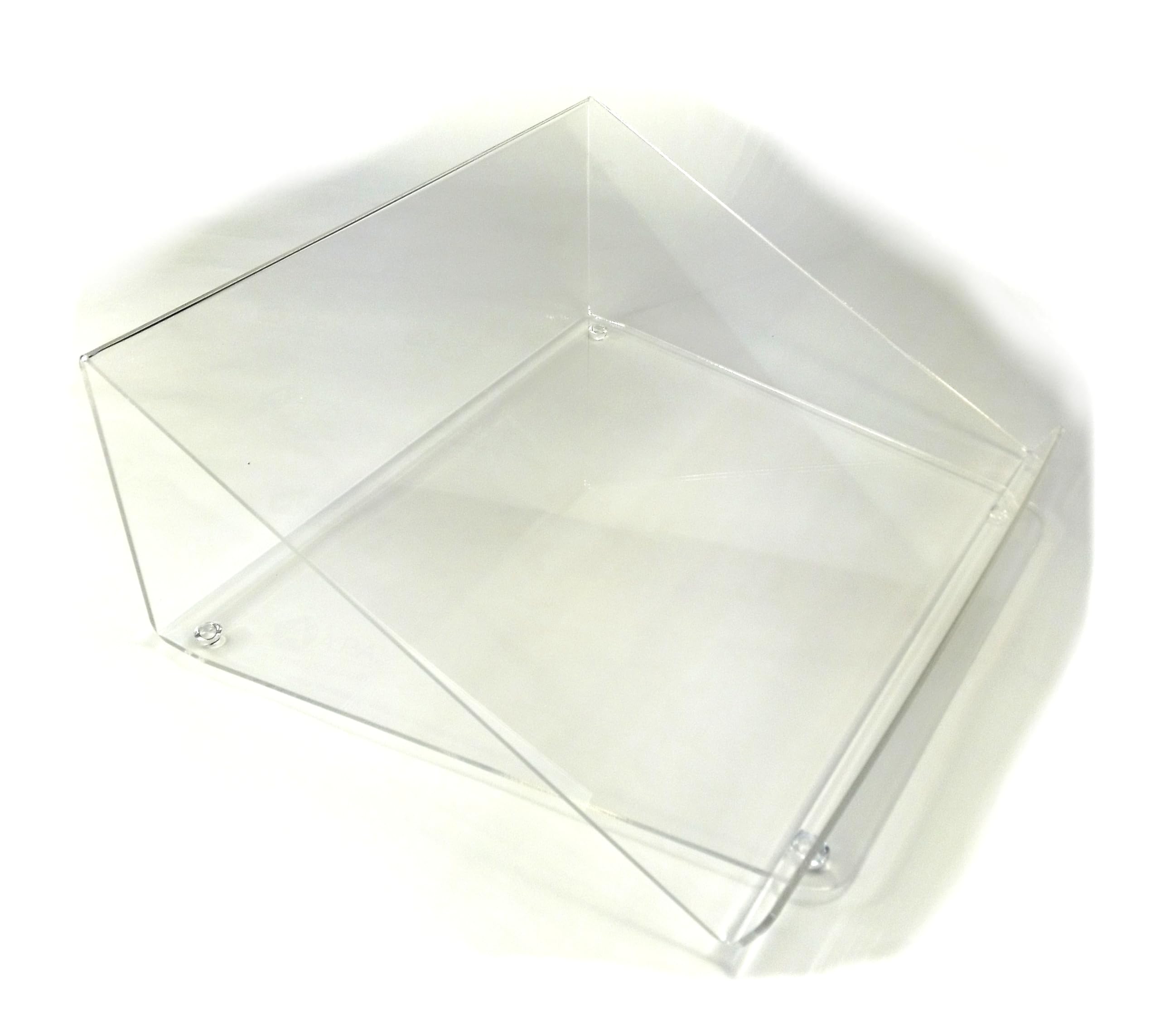 DESIMONLINE Pupitre de Table en Plexiglass Transparent, Moulé au Laser, 33 x 29,7 x 14 cm, Fabriqué à la Main en Italie