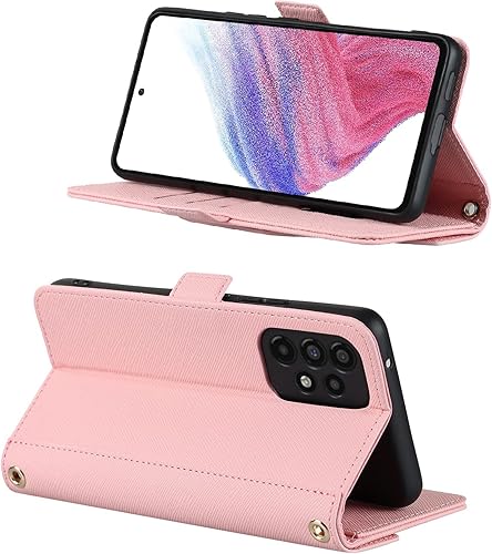 Miniatura 5 de Jaorty Funda cruzada para Samsung Galaxy A53 5G con correa de cordón ajustable, soporte para tarjeta de crédito de 6.3 pulgadas, bolso de mano de
