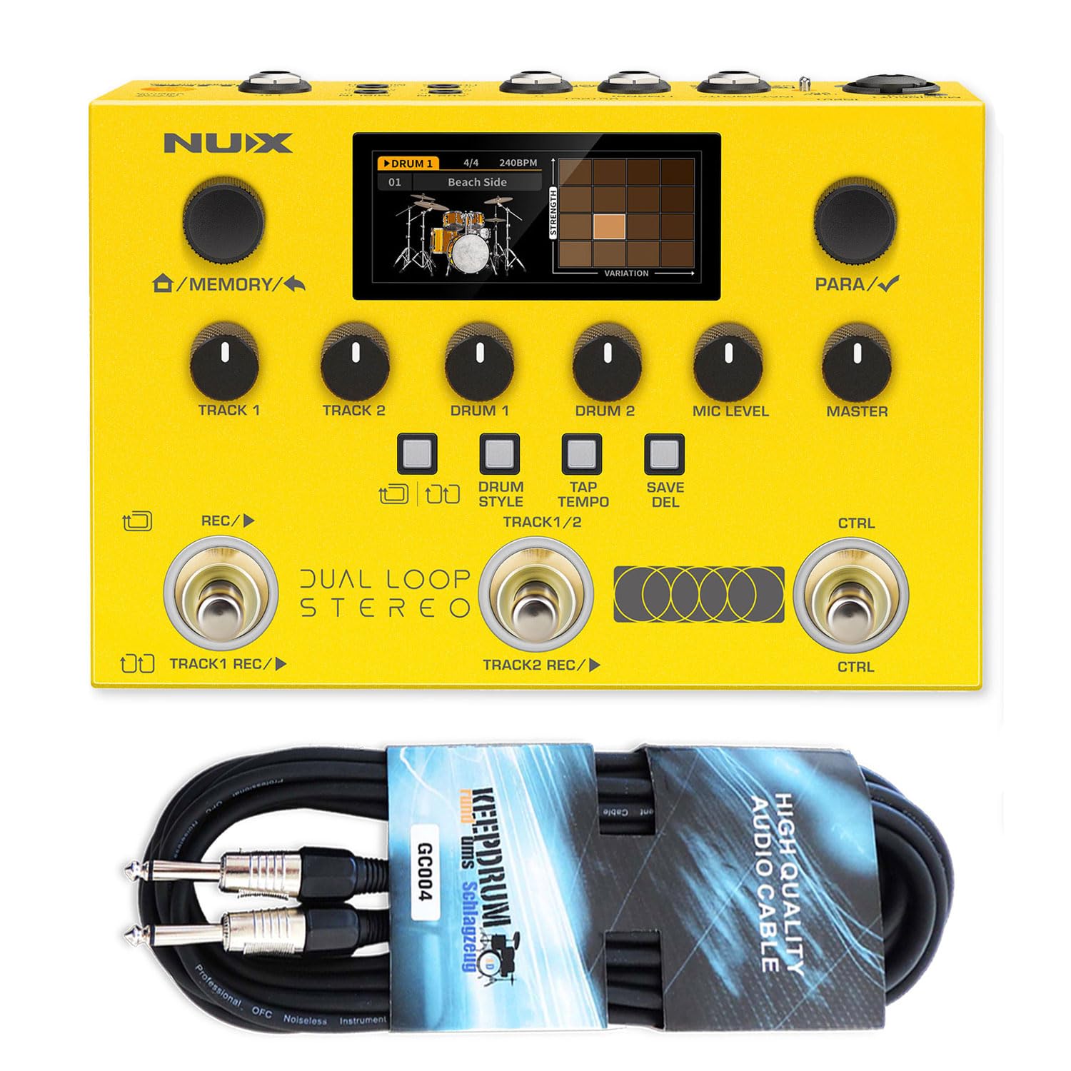 Nux Dual Loop Stereo Effect Looper z kablem keepdrum