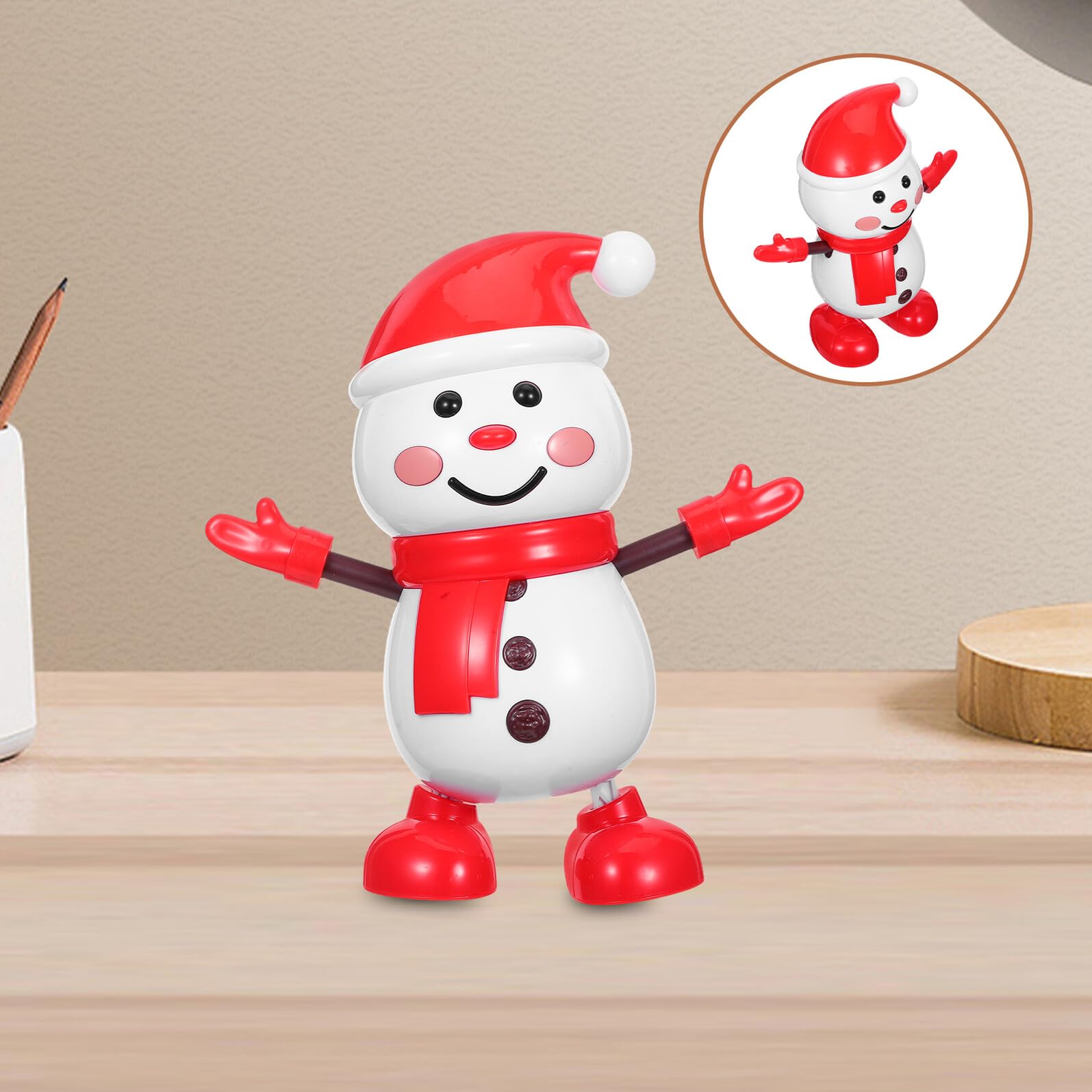 Muñeco de Baile de Juguete Navideño Figura Musical Animatrónica Decoración para Fiesta de Invierno Coleccionable para Adultos