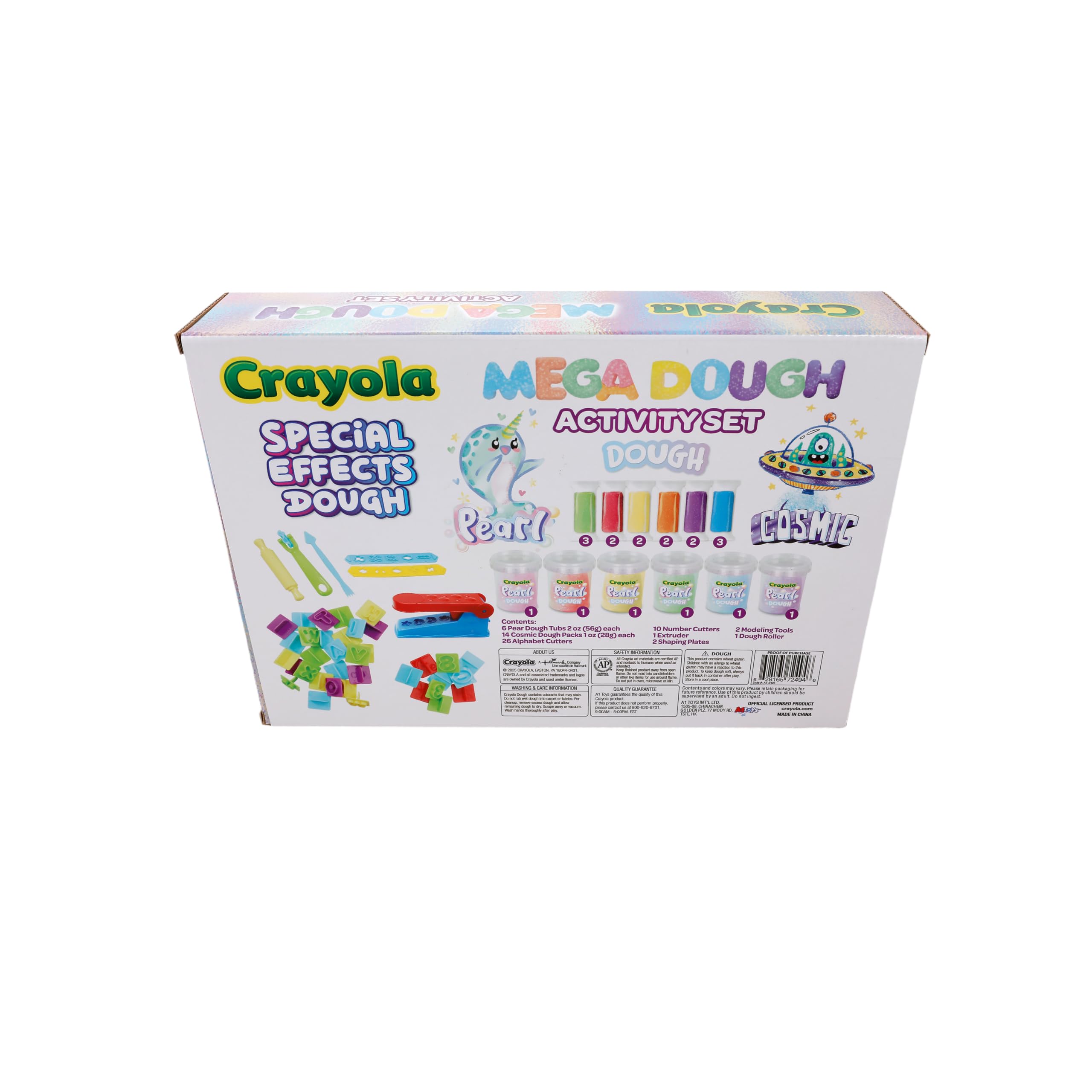 Crayola, Silly Scents Mega Dough Activity Set including 6 Colors, 6 2oz Tubs & 14 Dough Packs, A1-2494, Red, Blue, Green - Image 3