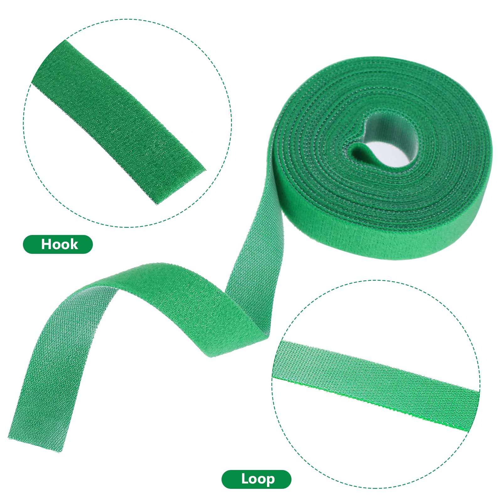 Larghezza 10/15/20/25 Mm Rotolo Nastro Velcro Su Entrambi I - Foto 3