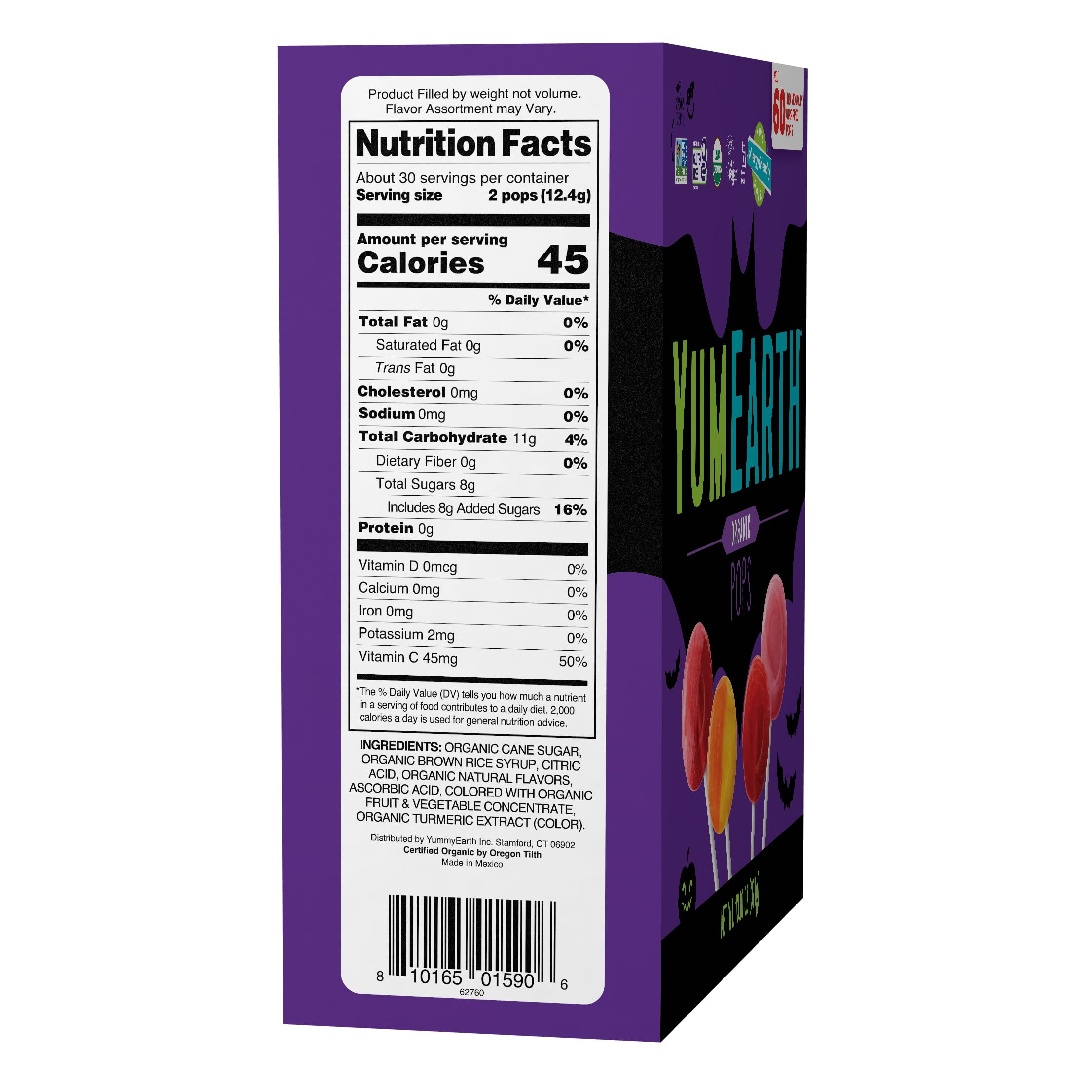 YumEarth Organic Halloween Candy, Allergy Friendly, Gluten Free