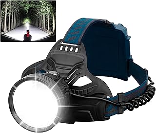 LED Rechargeable Headlamps for Adults, 90000 Lumen Super Bright Headlamp Flashlight 90°Adjustable 4 Modes IPX5 Waterproof USB Rechargeable Head Lamp for Camping Running Hunting Cycling Climbing Hiking