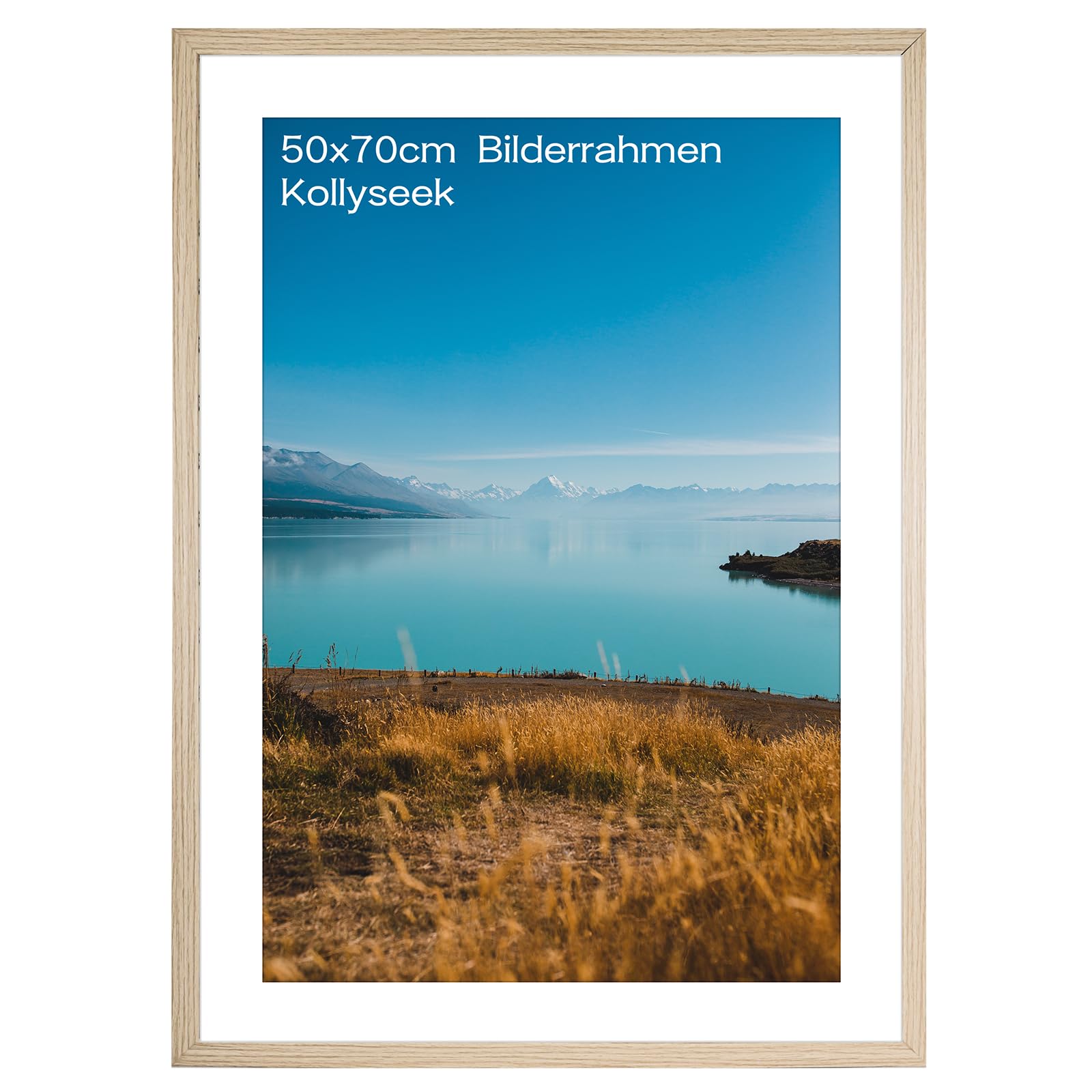 Cadre Photo Bois 50x70cm Palma - Verre Acrylique - Résine Recyclée - Made In France