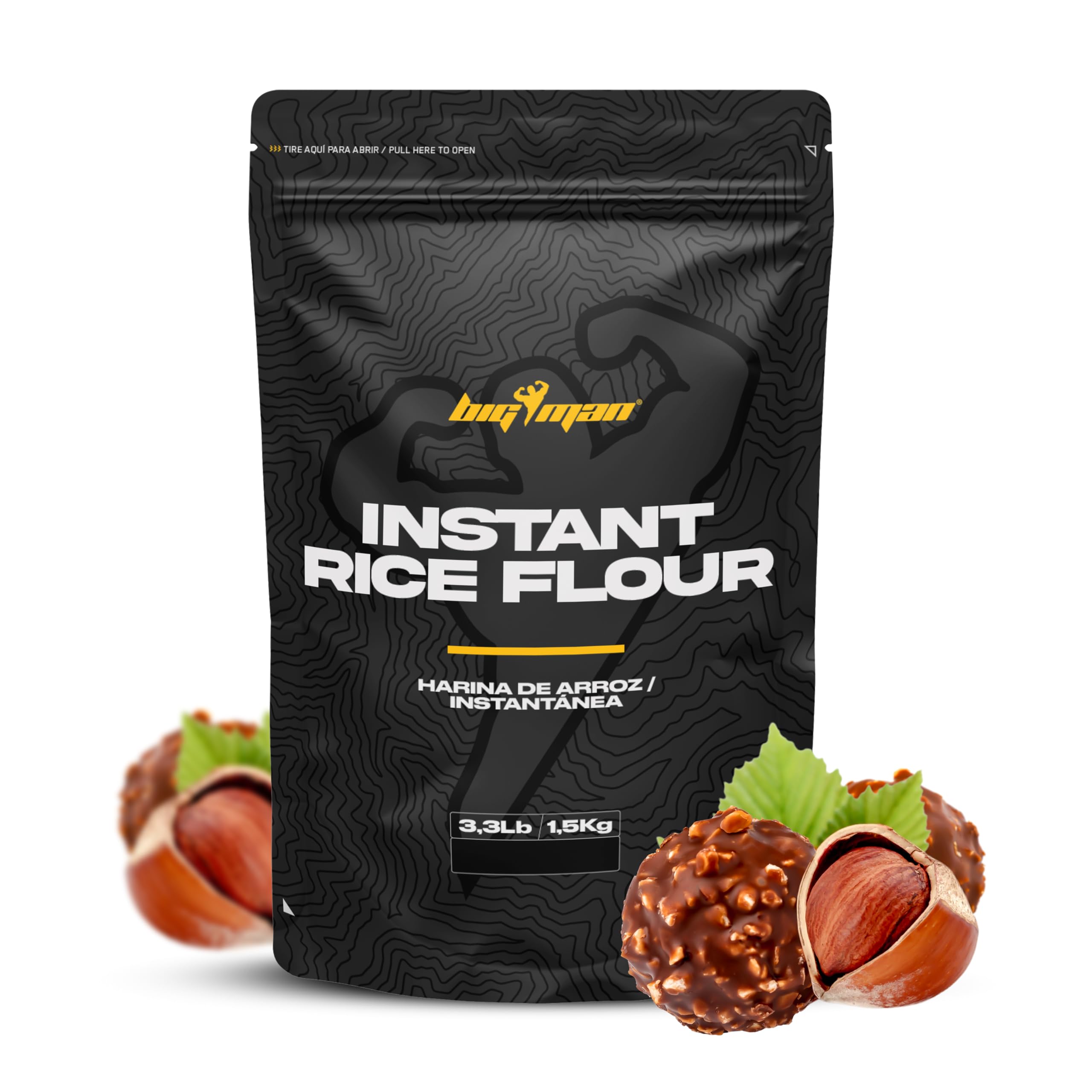 Bigman | Instant Rice Flour (1,5kg) | Farines | Sans gluten - Chocolat Noisette