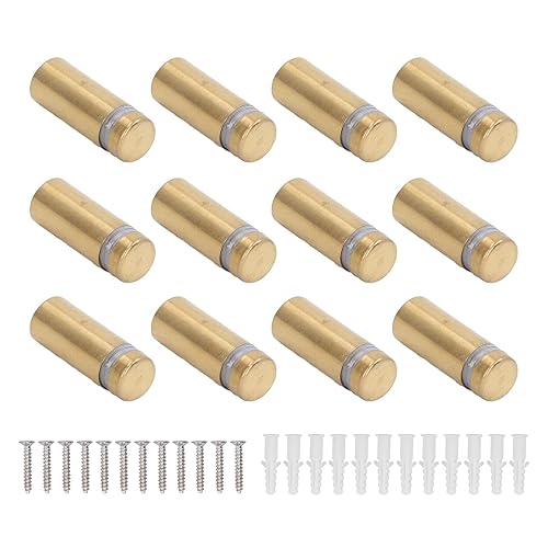 Miniatura 7 de 12 tornillos de separación inoxidables, tornillos de separación, 1 tornillo de separación para acero acrílico, galvanizado, oro cepillado, clavos