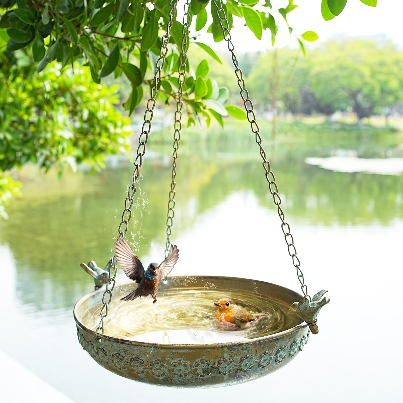 MNRYLKB Hanging Bird Bath