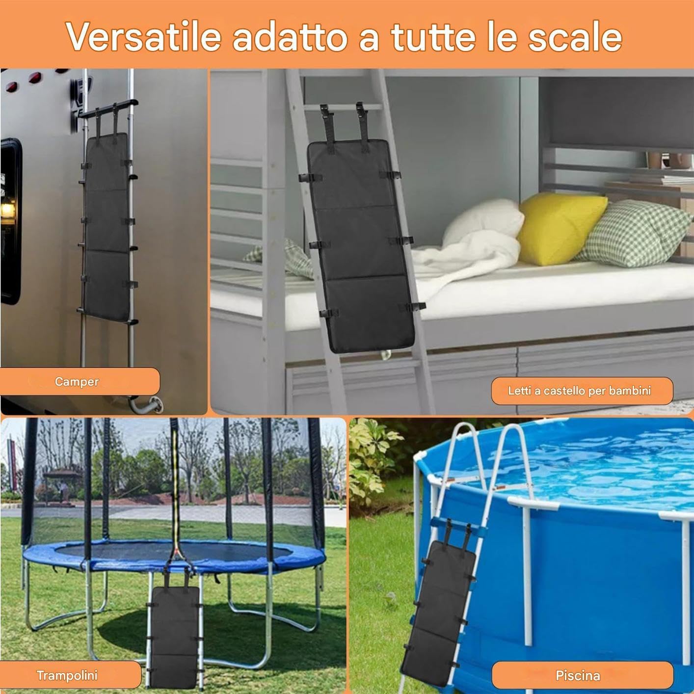 Cubierta de seguridad para escaleras, protección anticaídas para niños, alfombrilla de seguridad antideslizante para escalones, parque infantil, piscina, ático, protector de seguridad infantil para