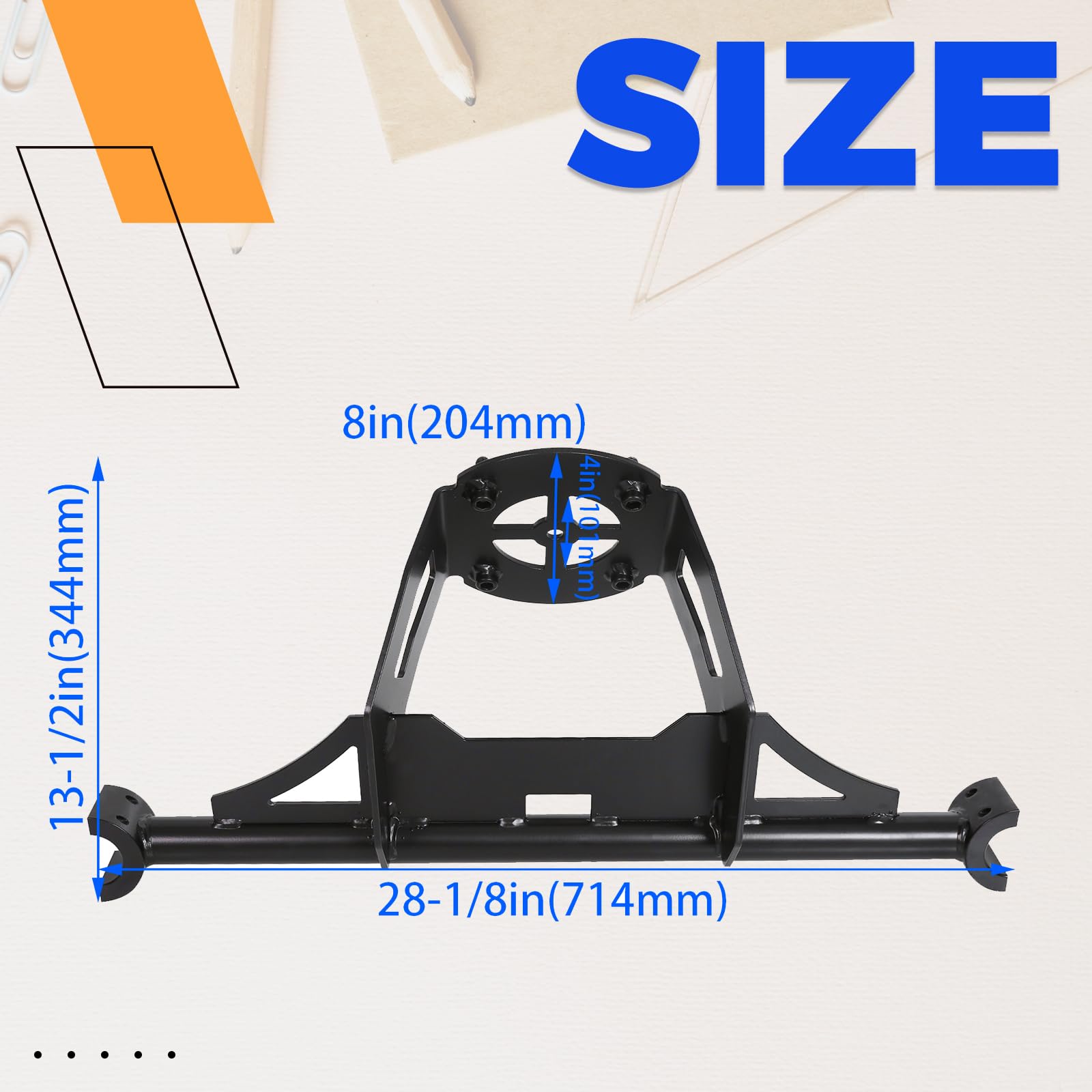 ECOTRIC - Soporte de Rueda de Repuesto para Polaris RZR XP 1000 XP Turbo XP 4 1000