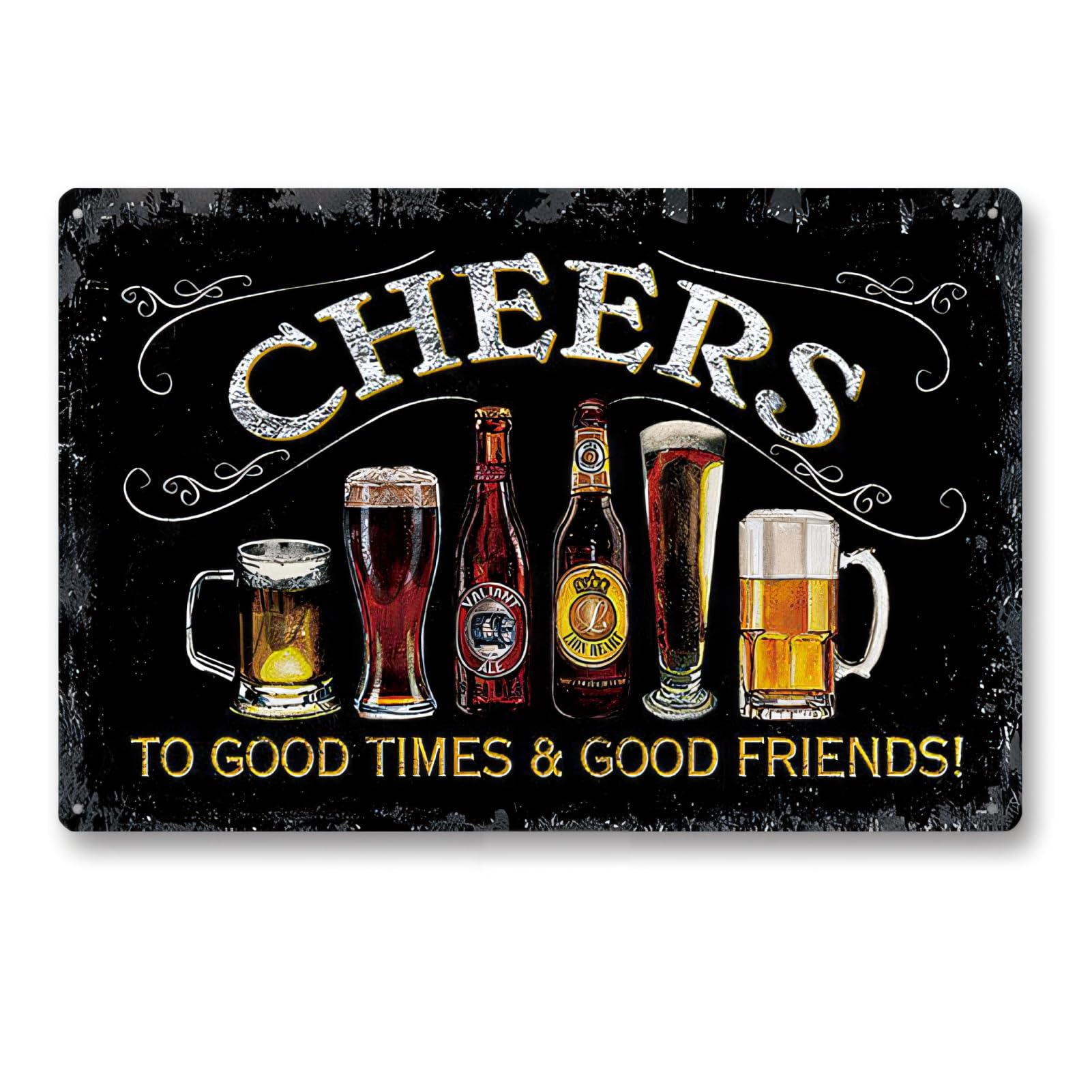 Cartel De Arte Retro Para Decoración De Pared, Para Bar, Café, Club, Cartel De Metal, 8.0 X 12.0 In