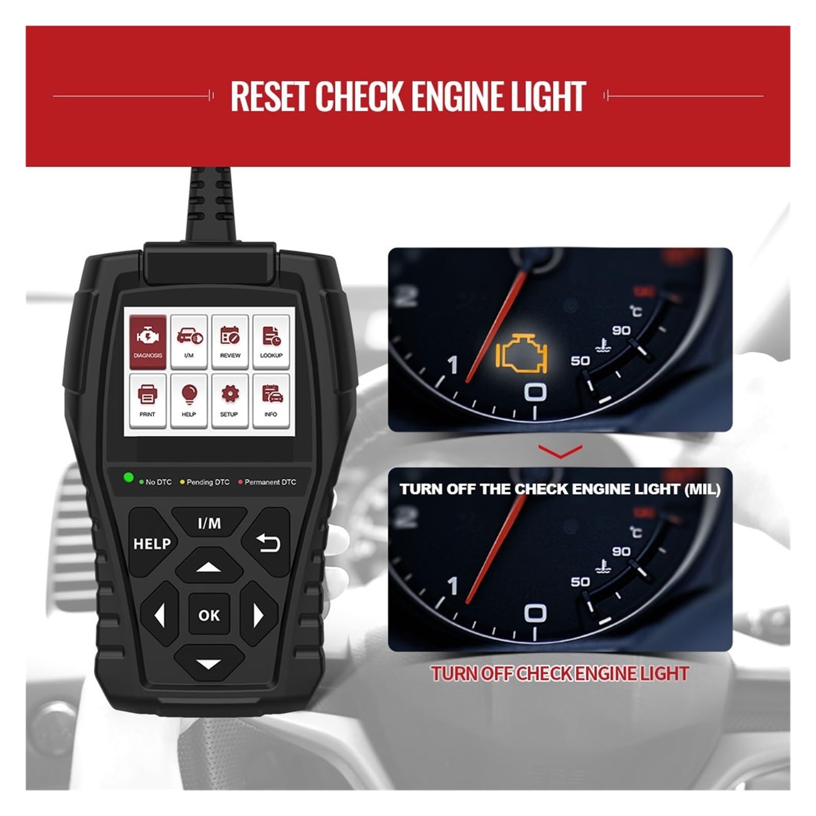 Auto OBD2 Scanner Diagnostyka Samochodowa Z Systemem Check Engine Odczyt Czytnika Kodów