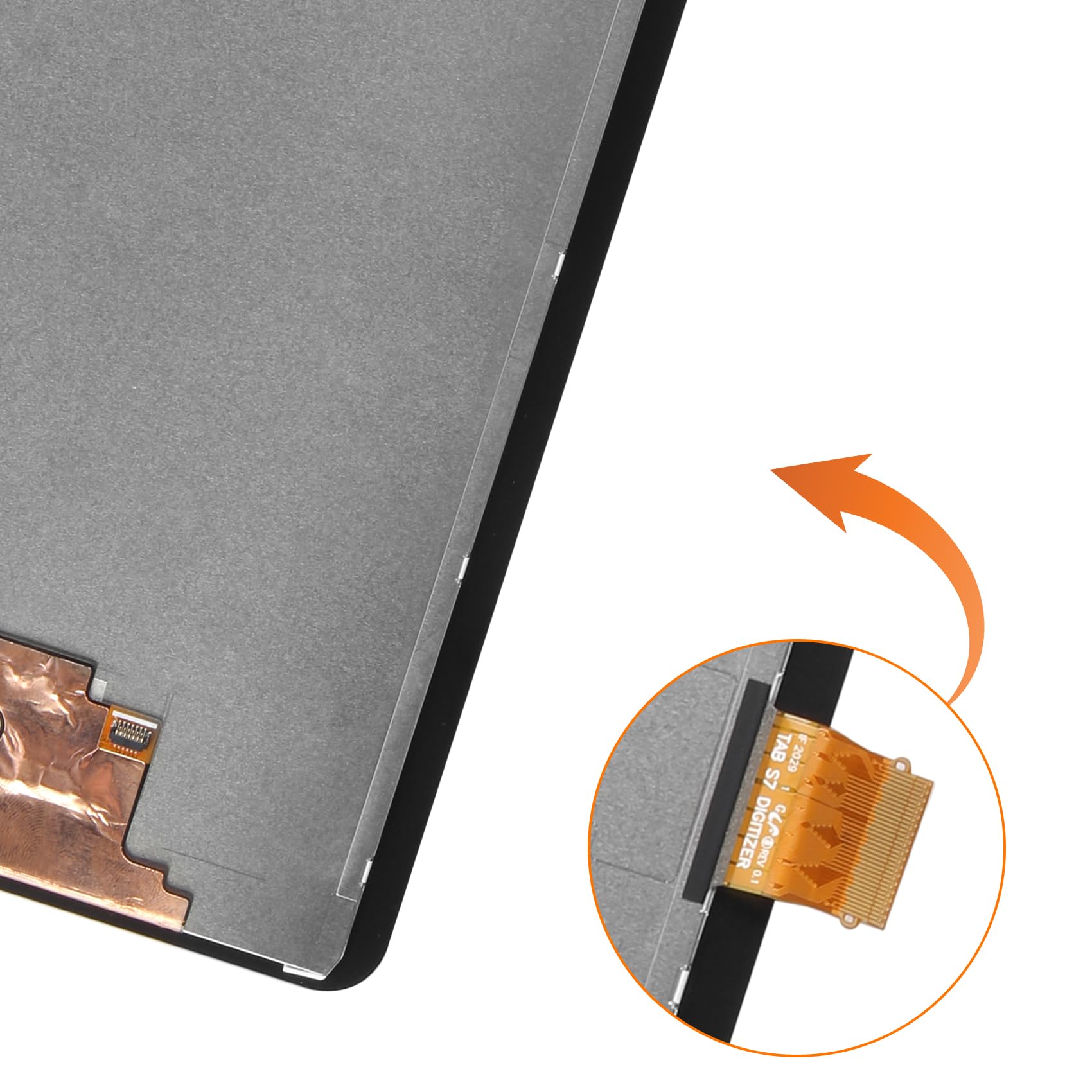 Schermo LCD TFT per Samsung Galaxy Tab S7 T870 SM-T870 SM-T875 T878U T876B T875U 11" Display LCD Touch Screen Digitizer Assembly di ricambio con strumento (nero, non per S7+ Plus)