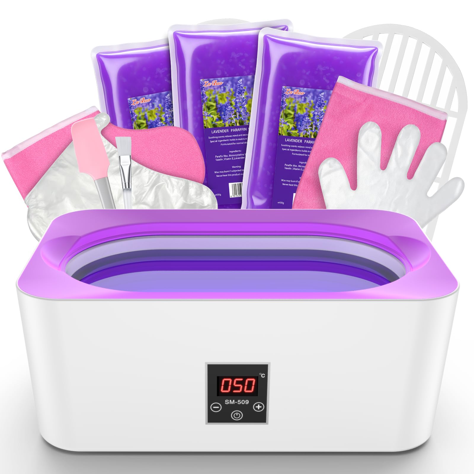 Xverycan Vasca da bagno alla paraffina per mani e piedi, capacità 4 l