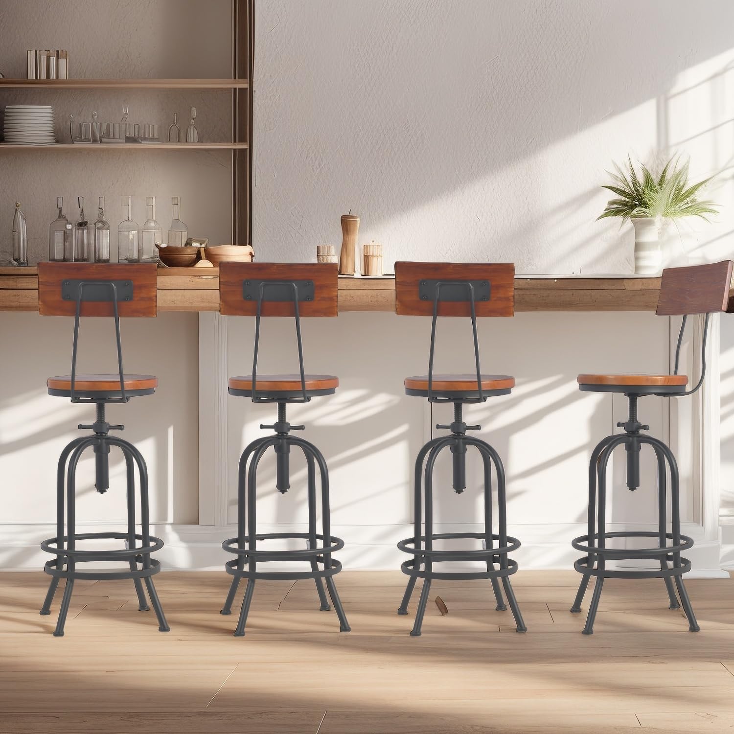 Flash Furniture Tabouret de bar en métal noir à dossier couronne avec siège pivotant en vi... | Home Depot Canada Flash Furniture Tabouret de bar en métal noir à dossier couronne avec siège pivotant en vi... | Home Depot Canada